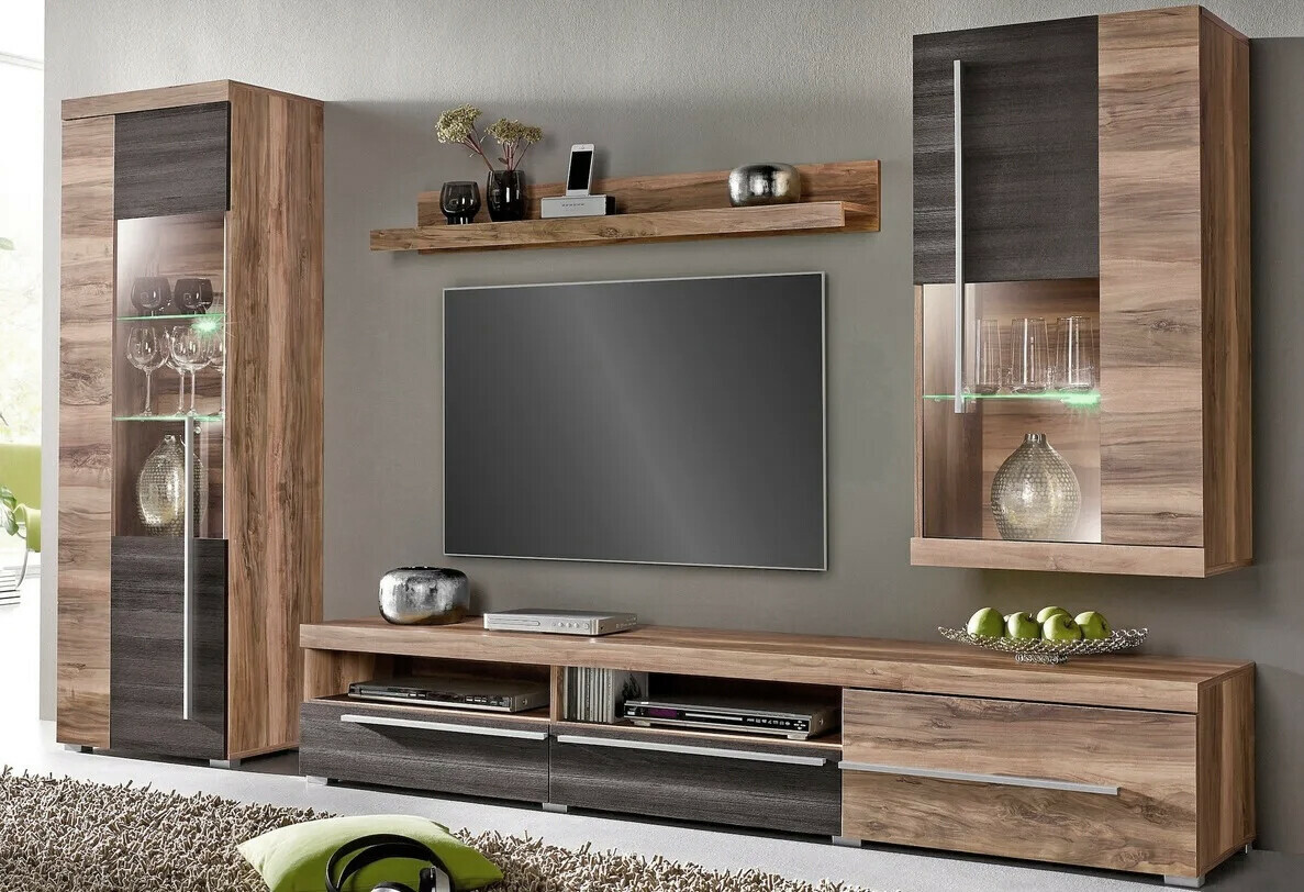 Set de living Sorciro 105 (Nuca + Stejar închis)