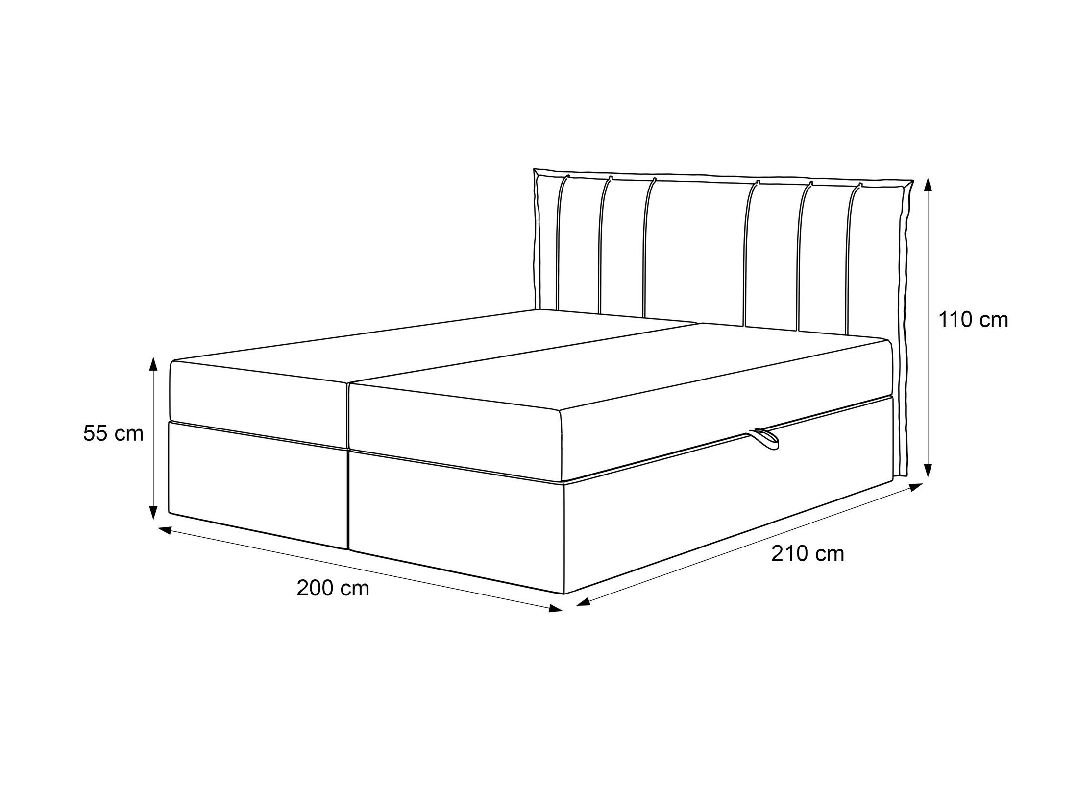 Pat boxspring Martinez 107 (Legend 04)