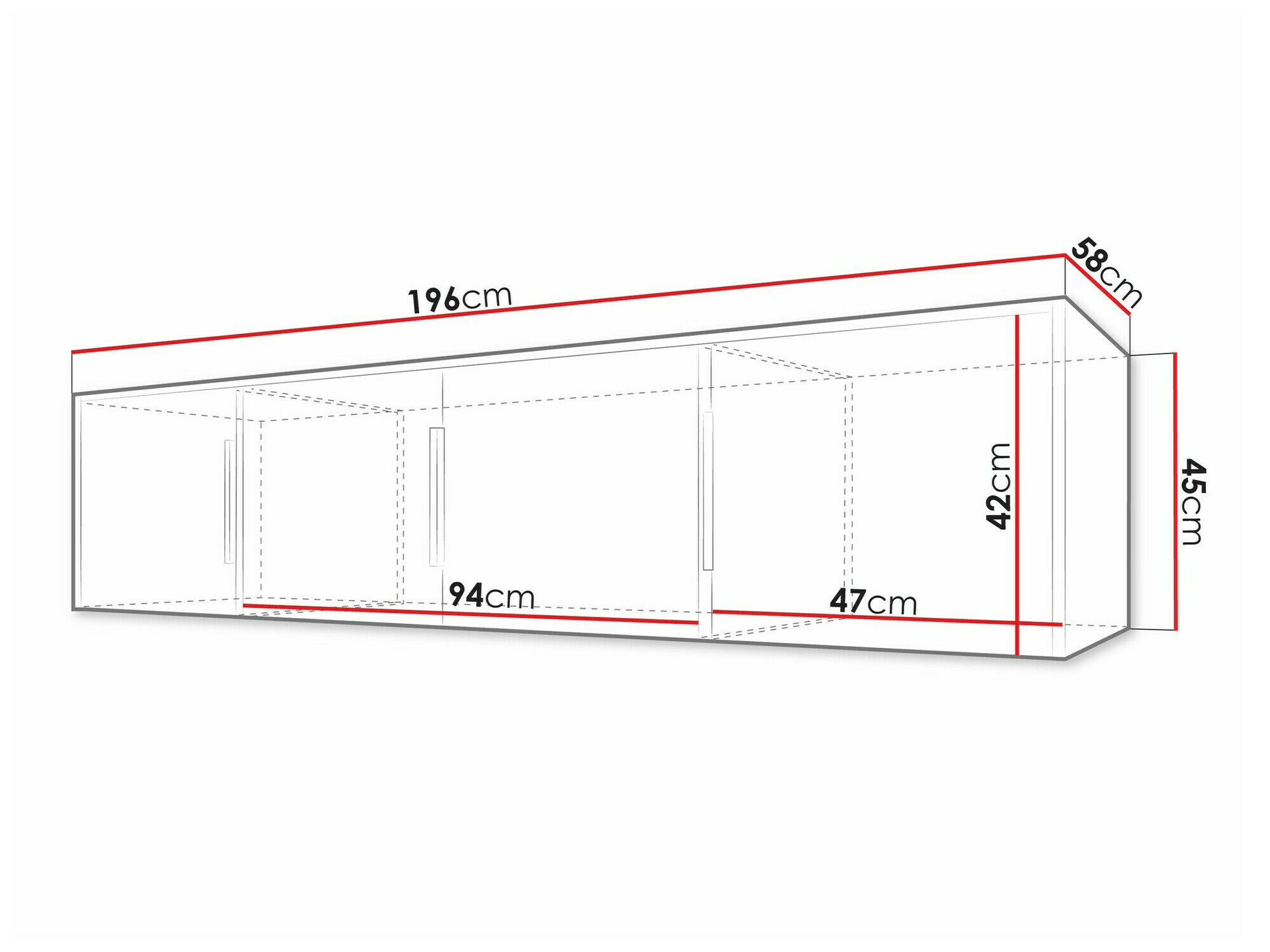 Dulap Collis II (Stejar Wotan + Negru)