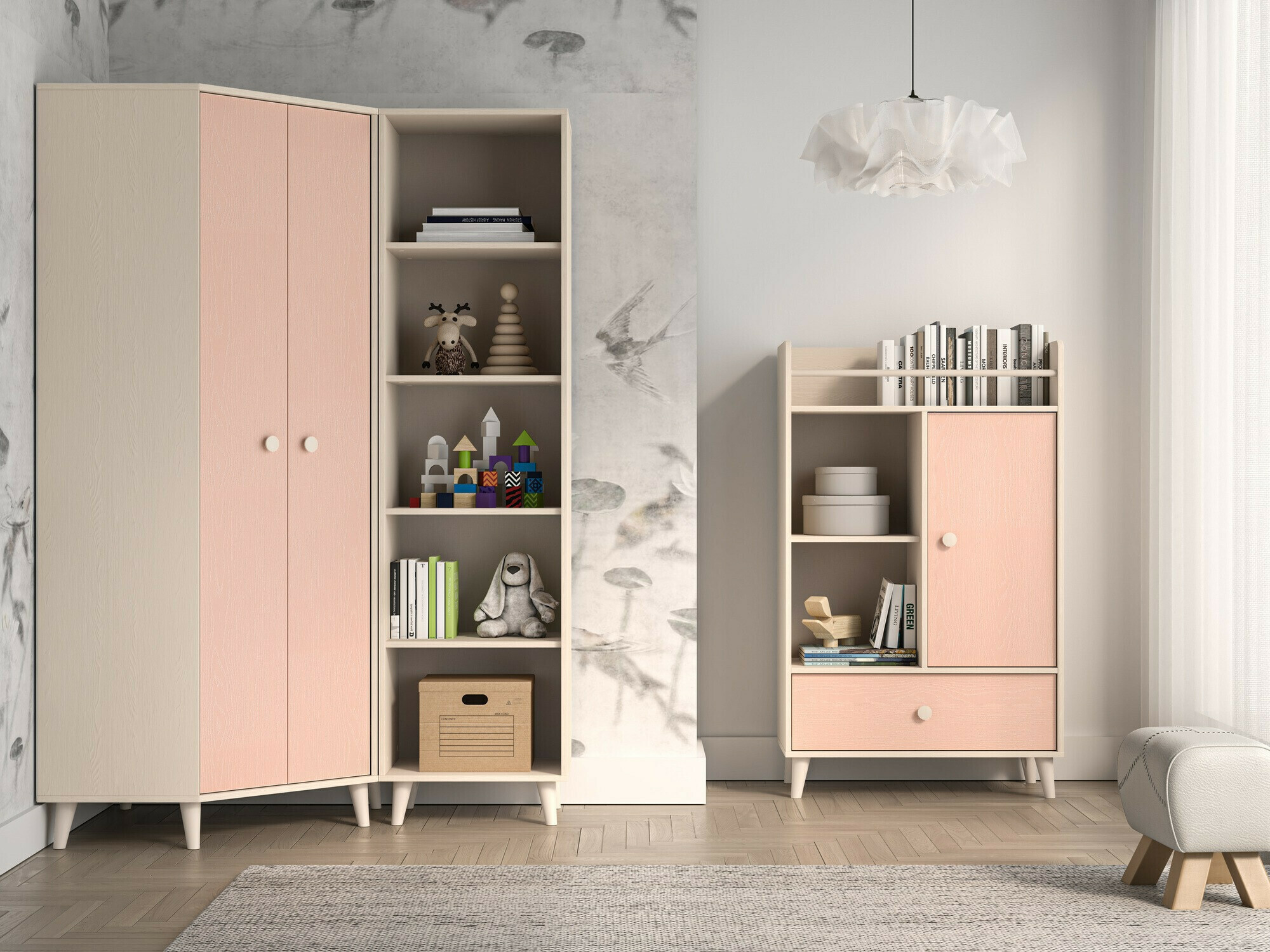 Set pentru camera copiilor Tortoli 113 (Roze)