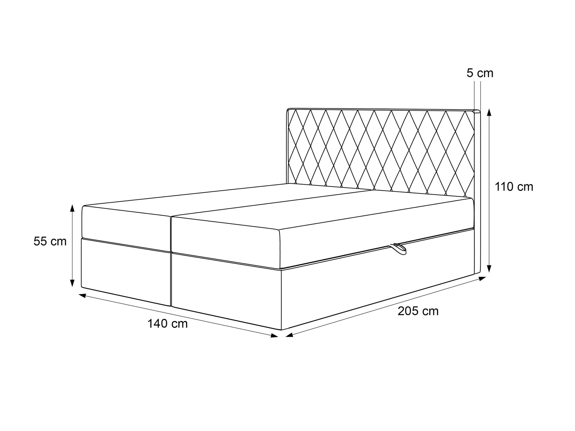 Pat boxspring Martinez 114 (Magic Velvet 2229)