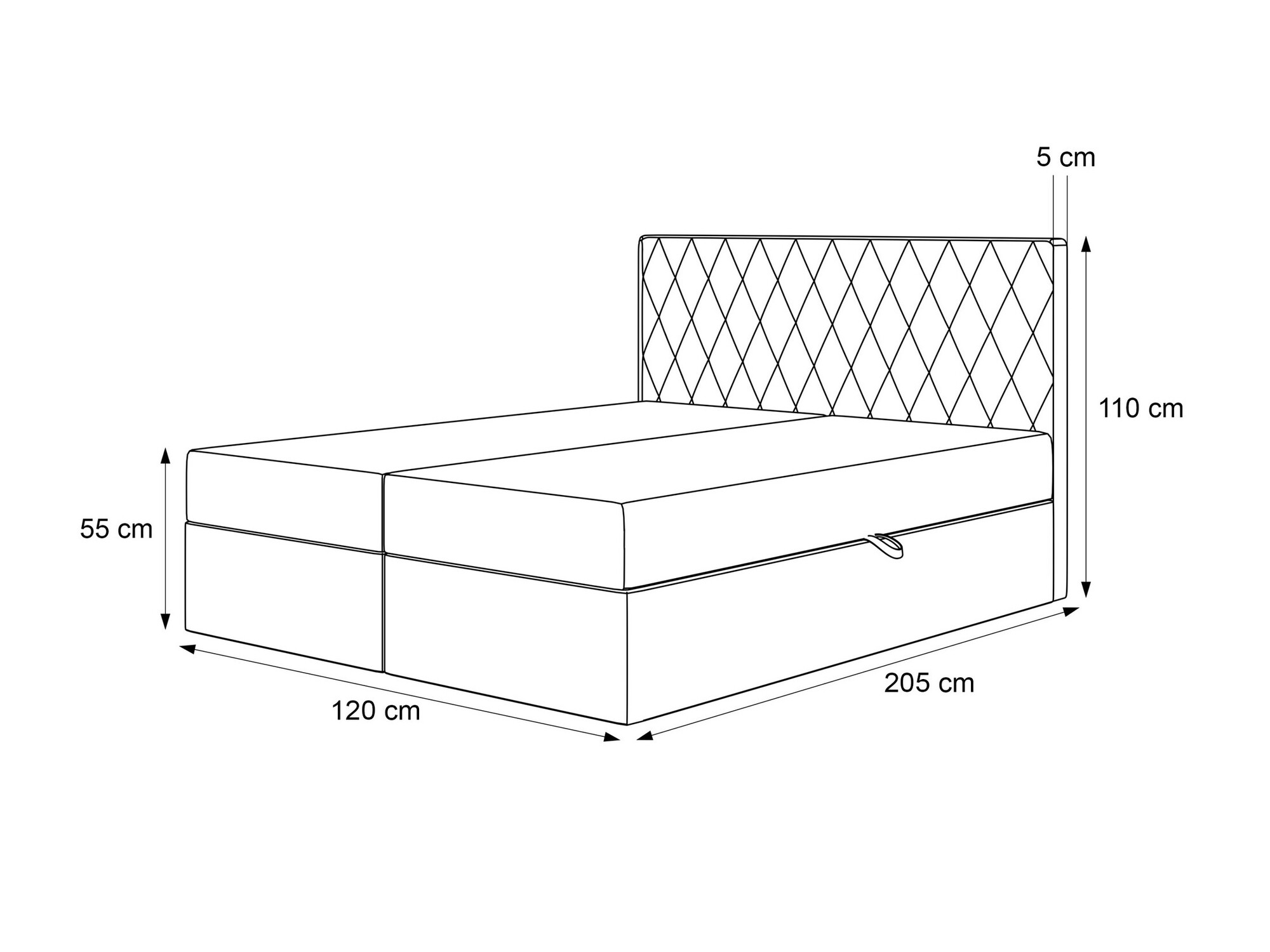 Pat boxspring Martinez 114 (Melody 12)