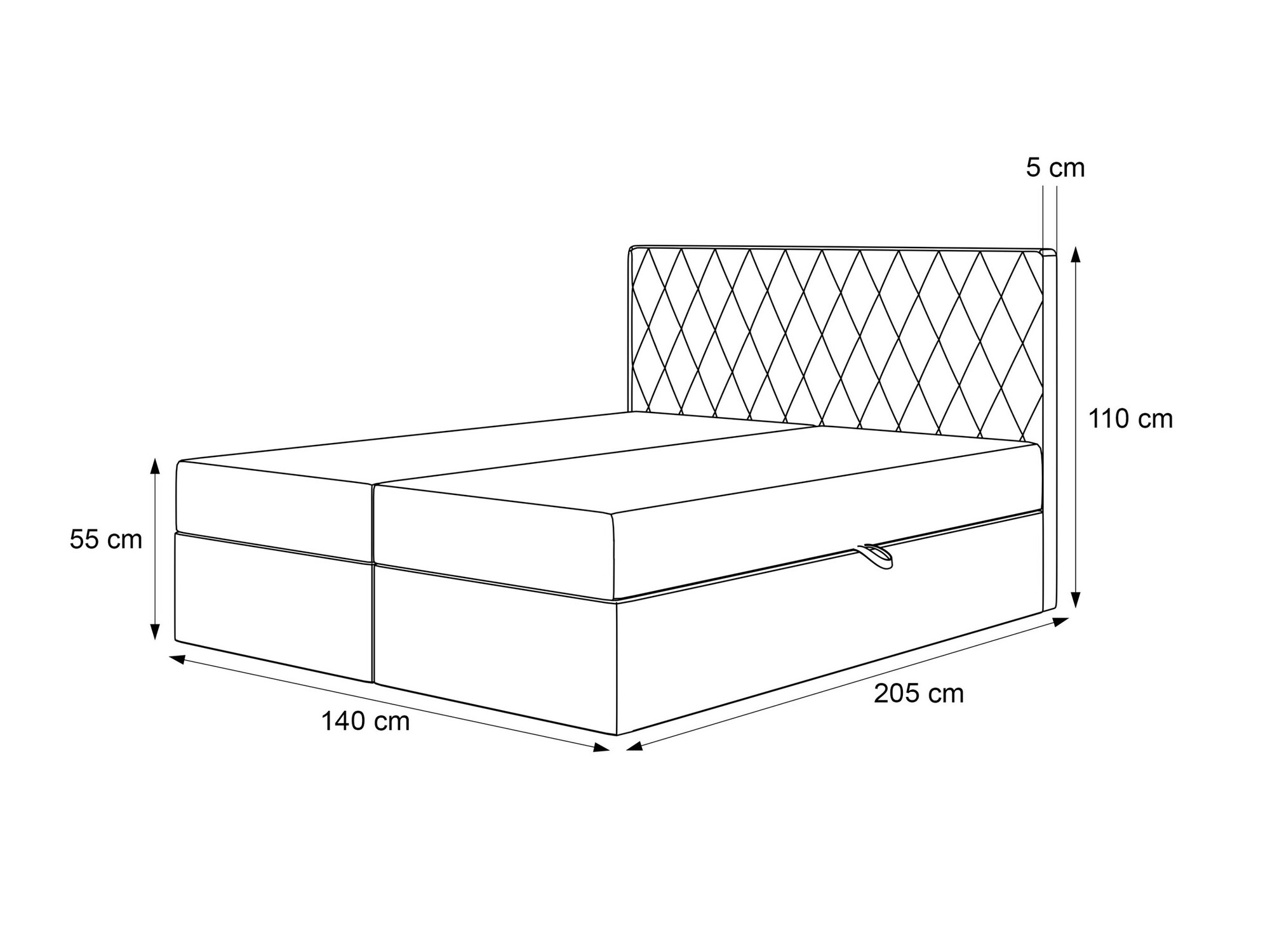 Pat boxspring Martinez 114 (Melody 12)