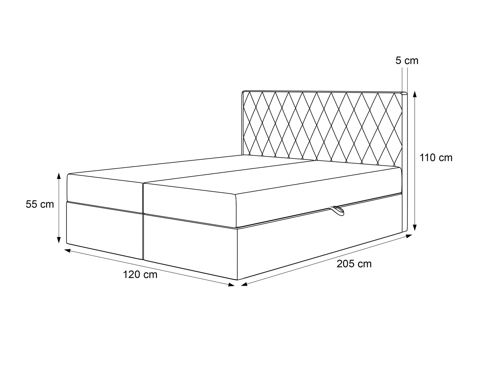 Pat boxspring Martinez 114 (Melody 13)
