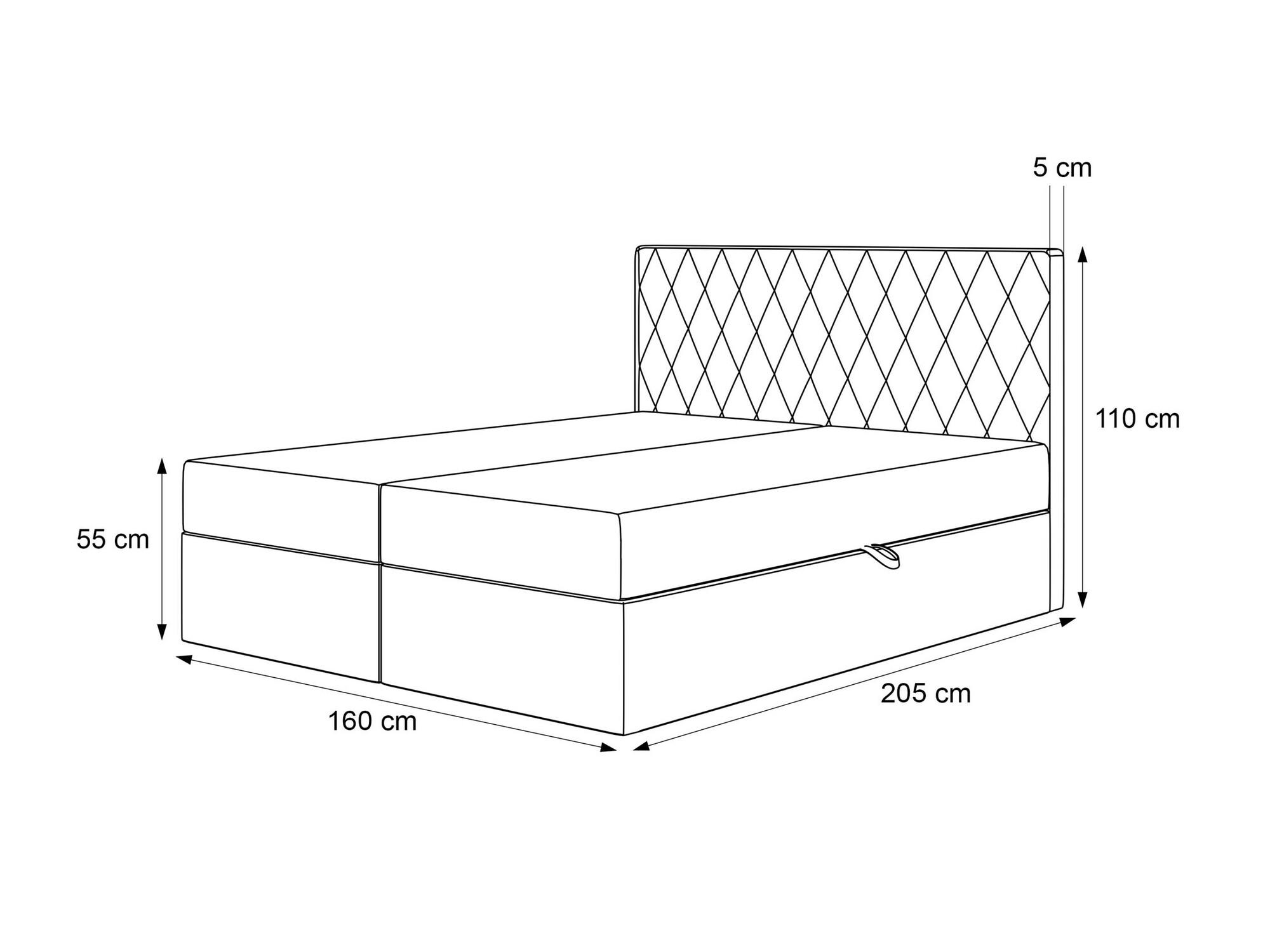 Pat boxspring Martinez 114 (Melody 13)