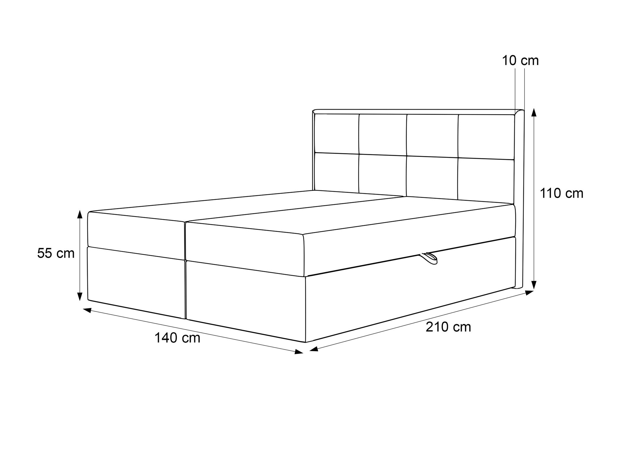 Pat boxspring Martinez 115 (Abriamo 05)