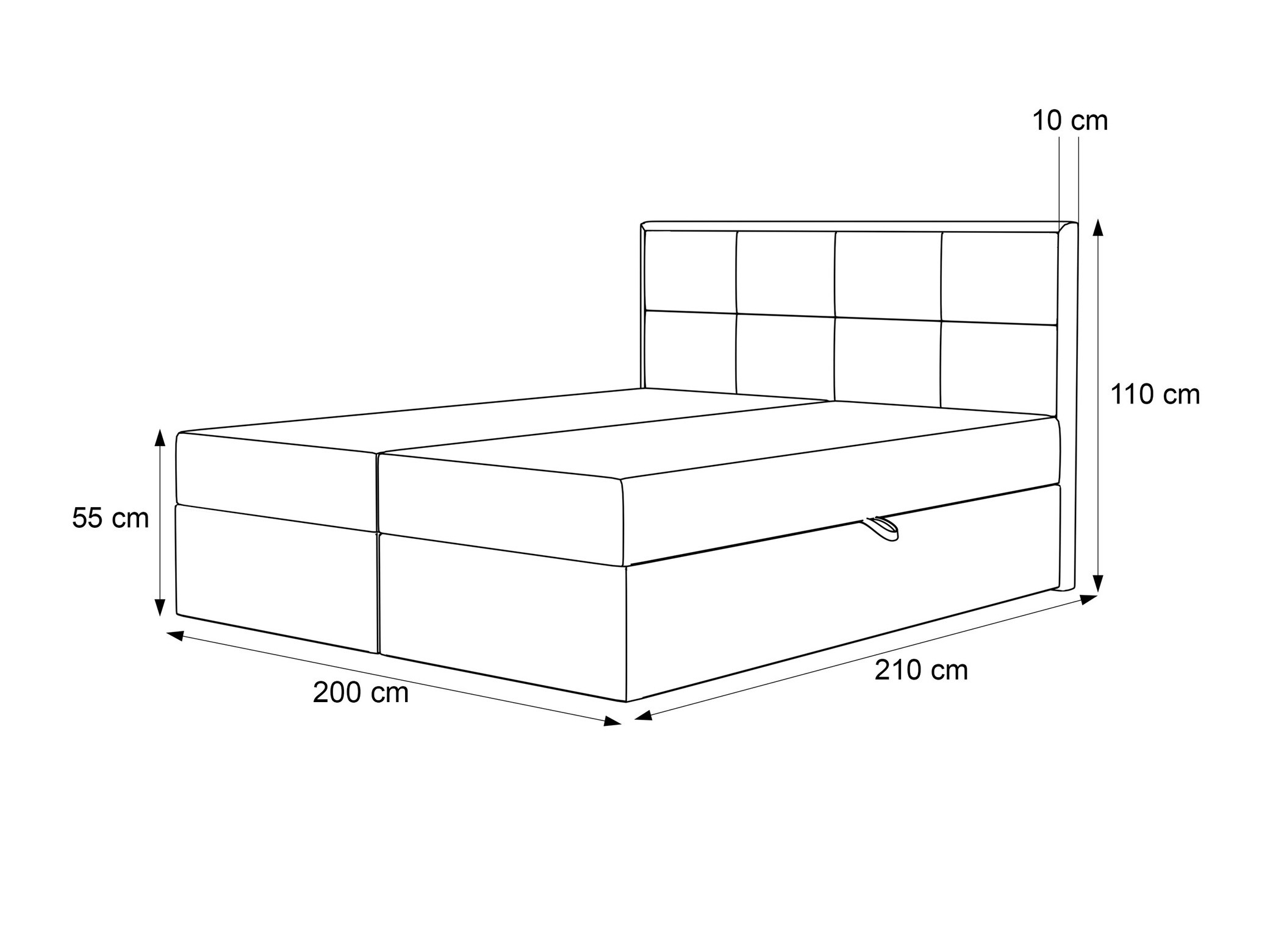 Pat boxspring Martinez 115 (Magic Velvet 2229)