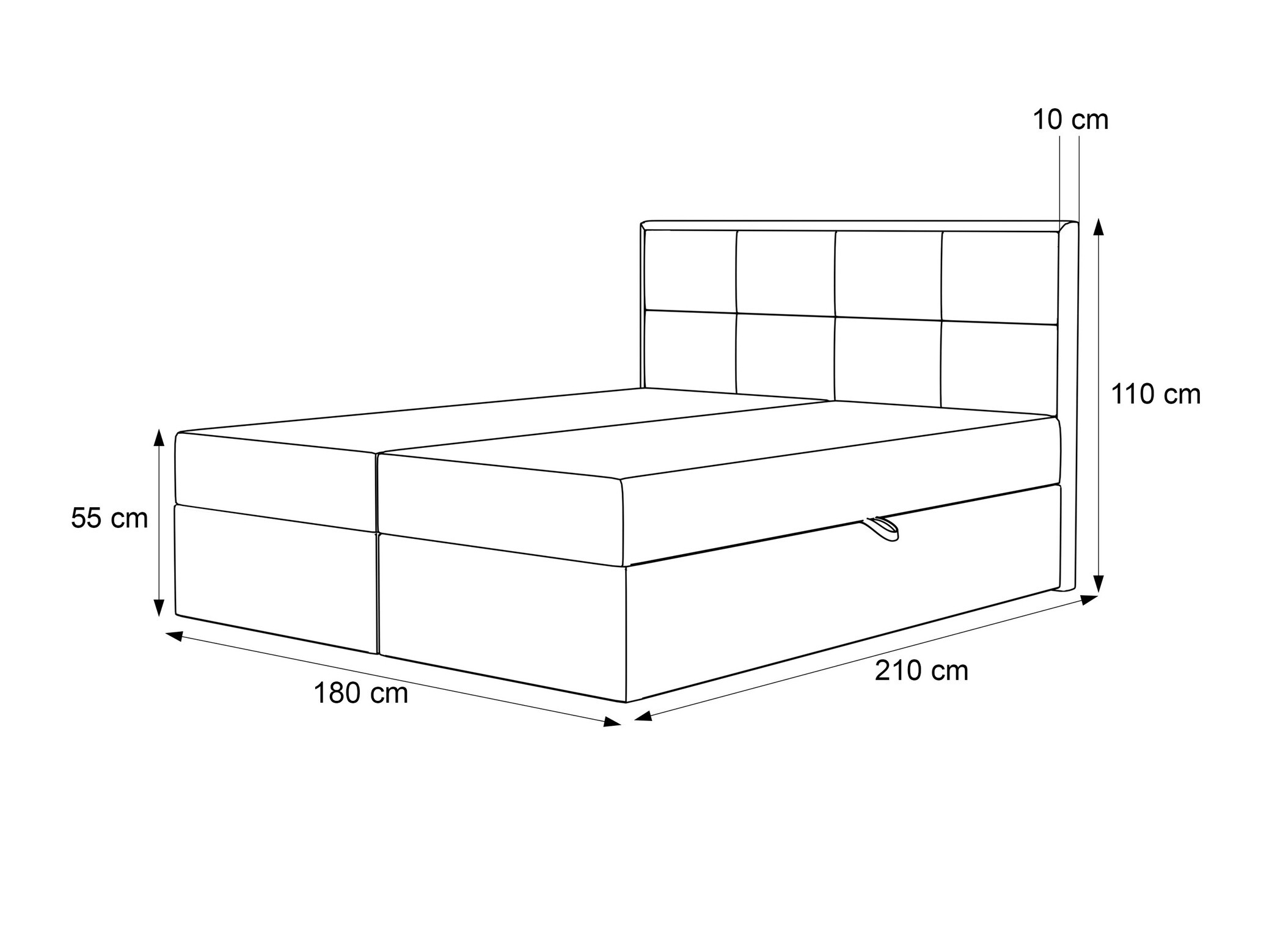 Pat boxspring Martinez 115 (Magic Velvet 2256)
