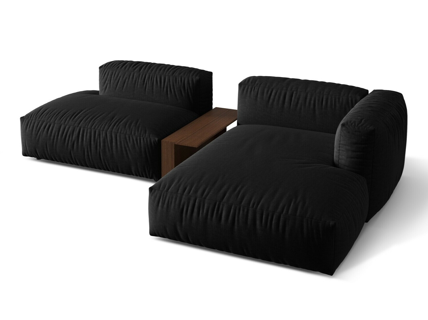 Colțar modular Sorcoro 106 (Boston Black)