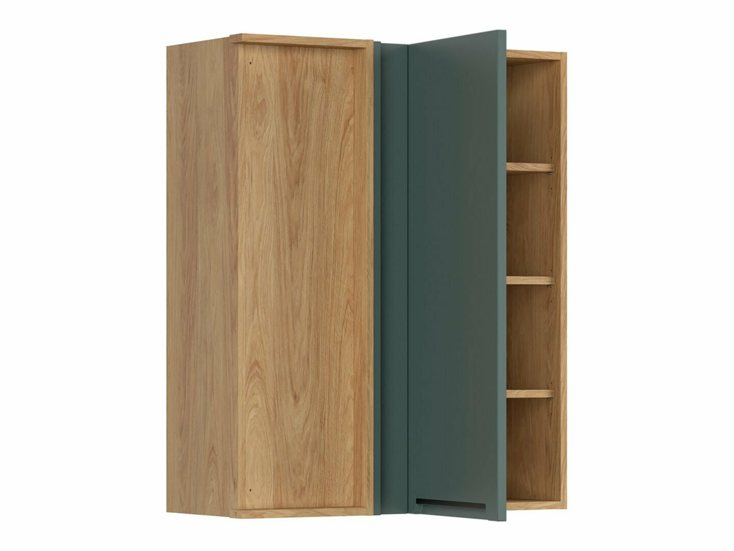 Dulap modular de colț suspendat Riso Green 156