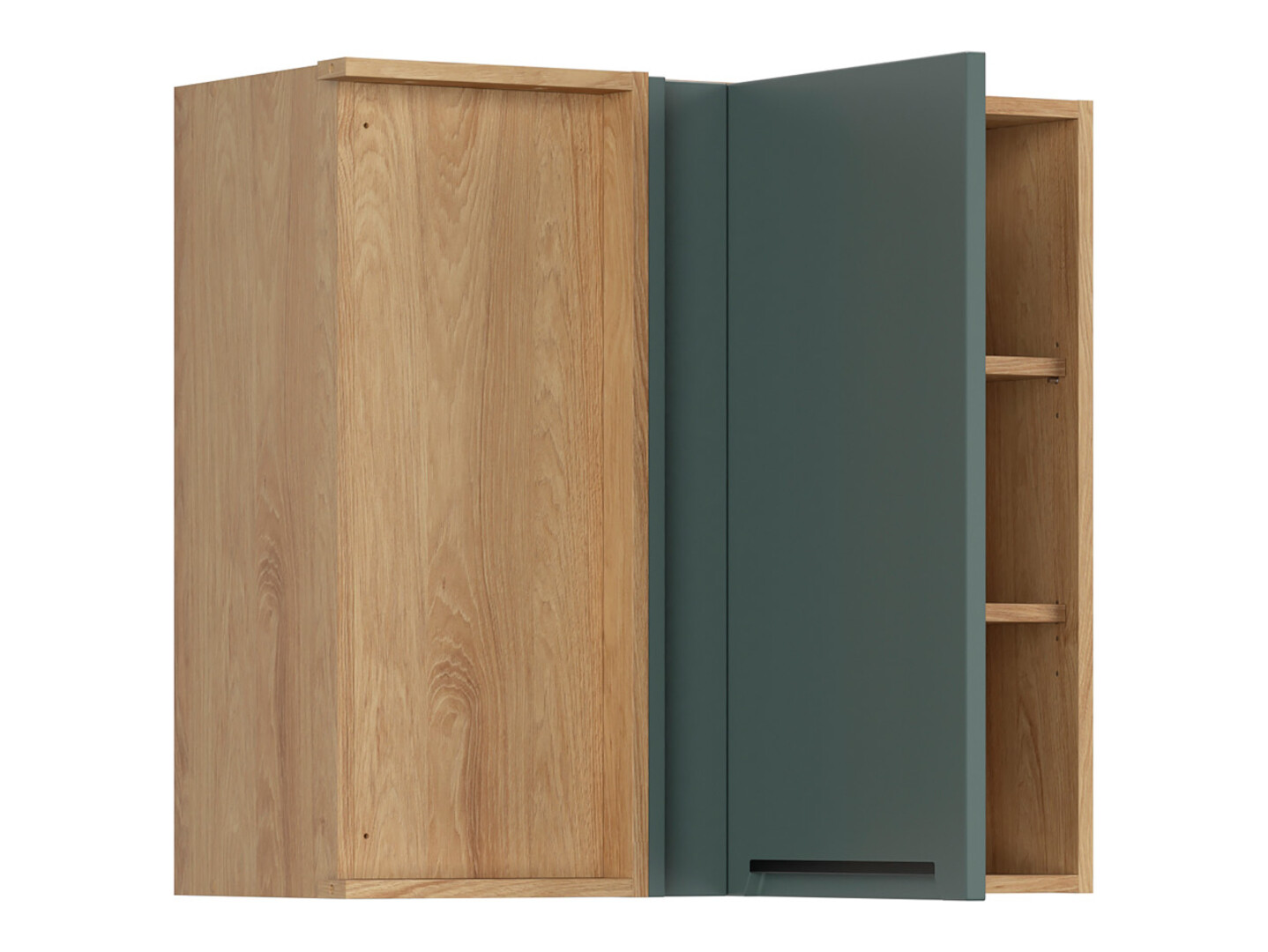 Dulap modular de colț suspendat Riso Green 157