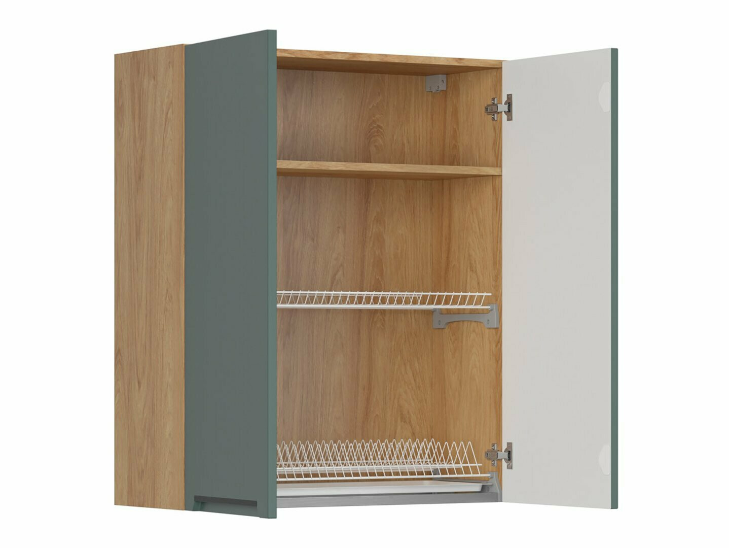Dulap modular de perete cu suport pentru vase Riso Green 155