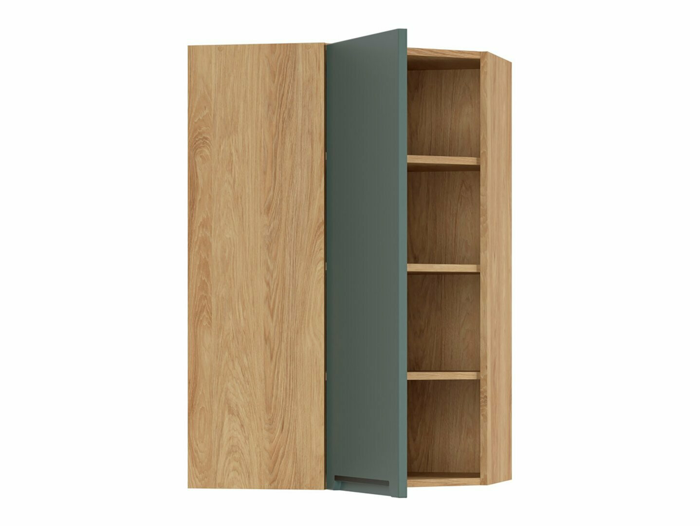 Dulap modular de colț suspendat Riso Green 162