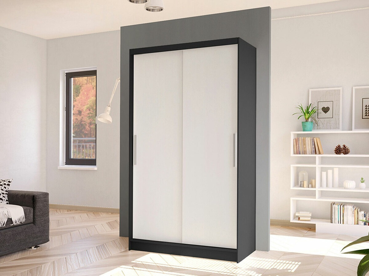 Dulap Closico Structor I (Negru + Alb)