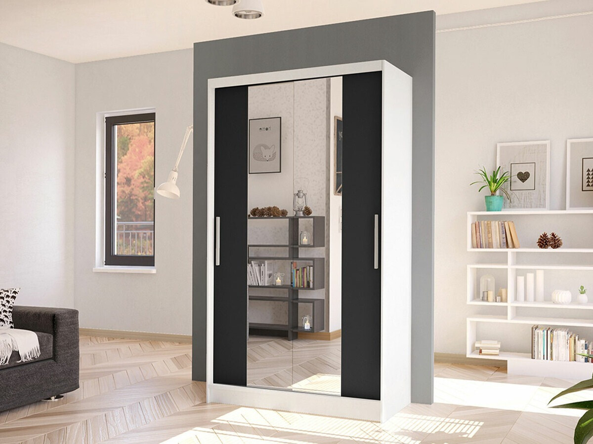 Dulap Closico Structor II (Alb + Negru)