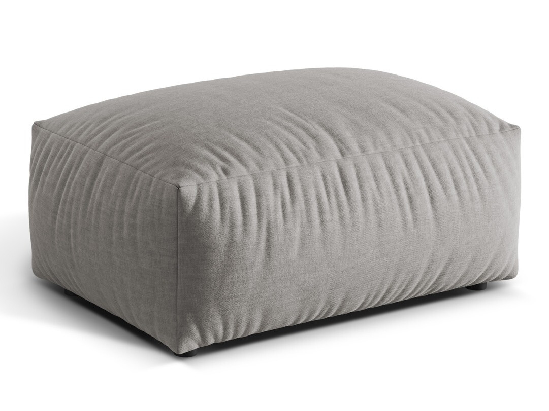 Taburet tapițat Sorcoro 108 (Boston Light Grey)