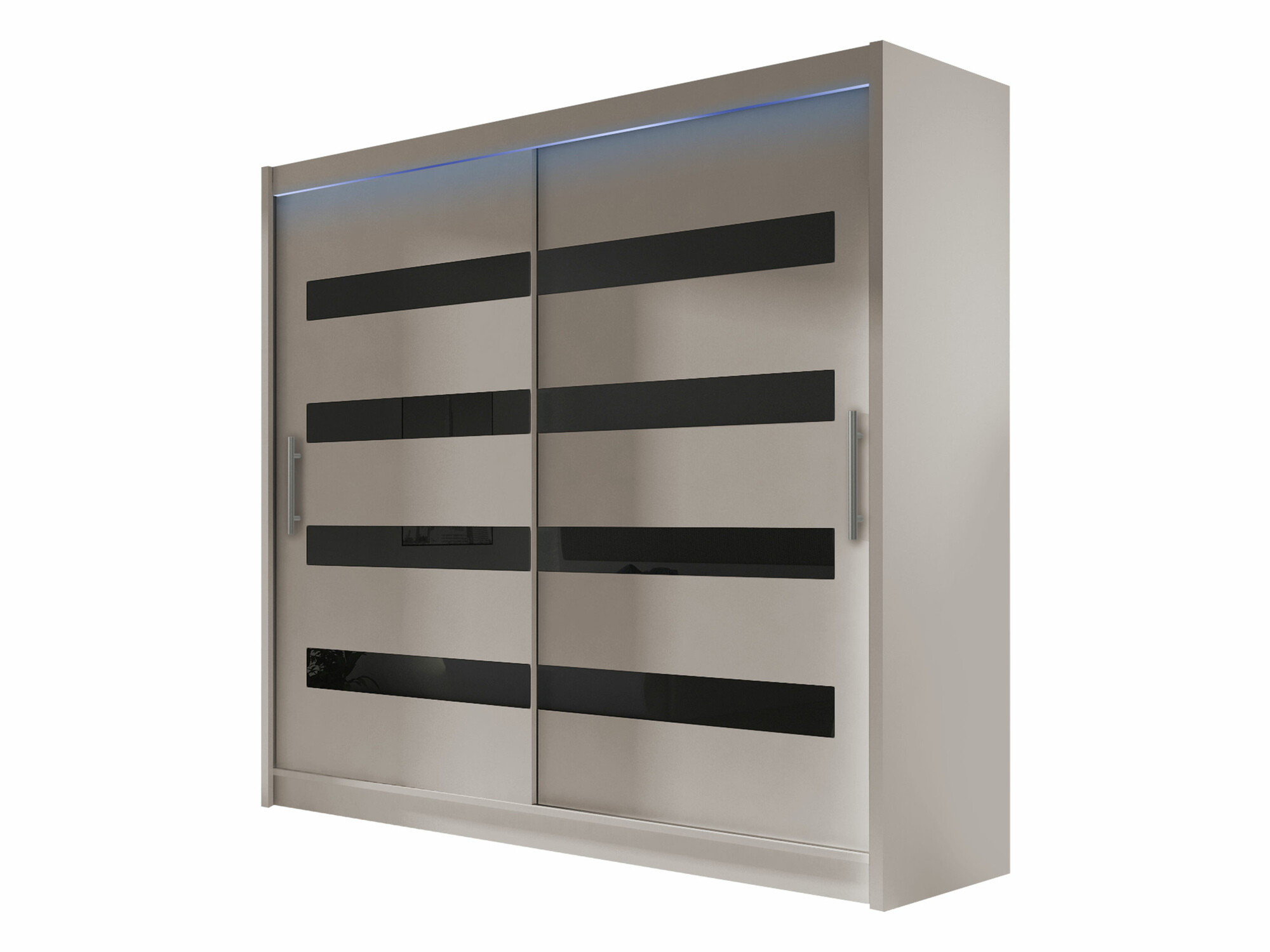 Dulap Closico Pallor XI (Cașmir + Negru)