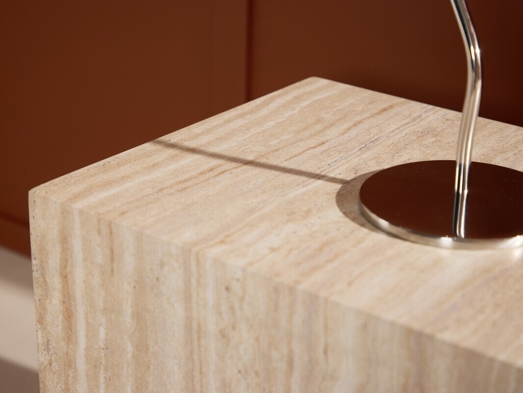 Măsuță laterală Dallas 5005 (Deschis Travertine)