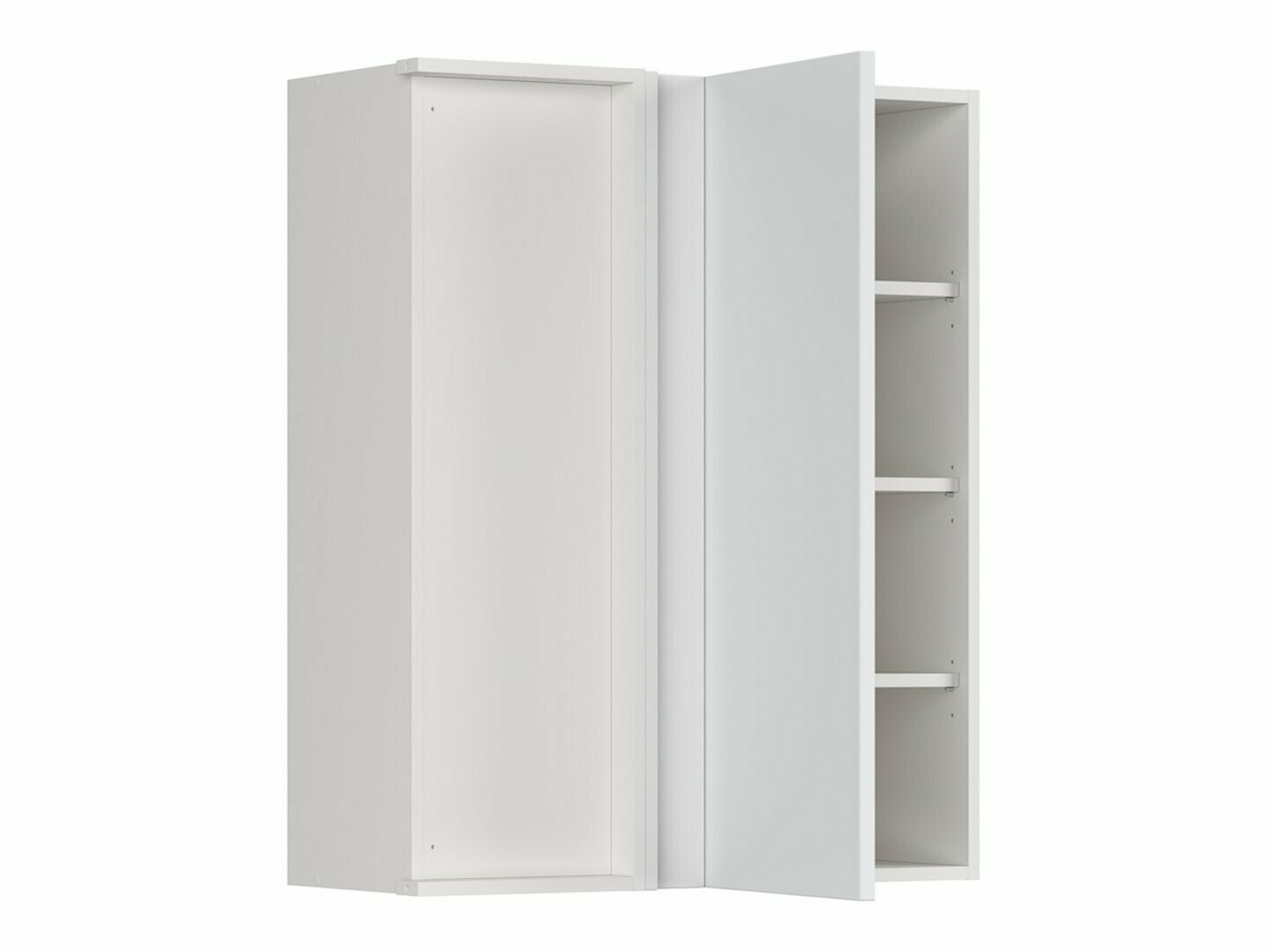 Dulap modular de colț suspendat Top White 156