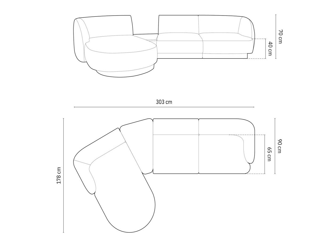 Colțar modular Tivlomi 117 (Bluvel 14)
