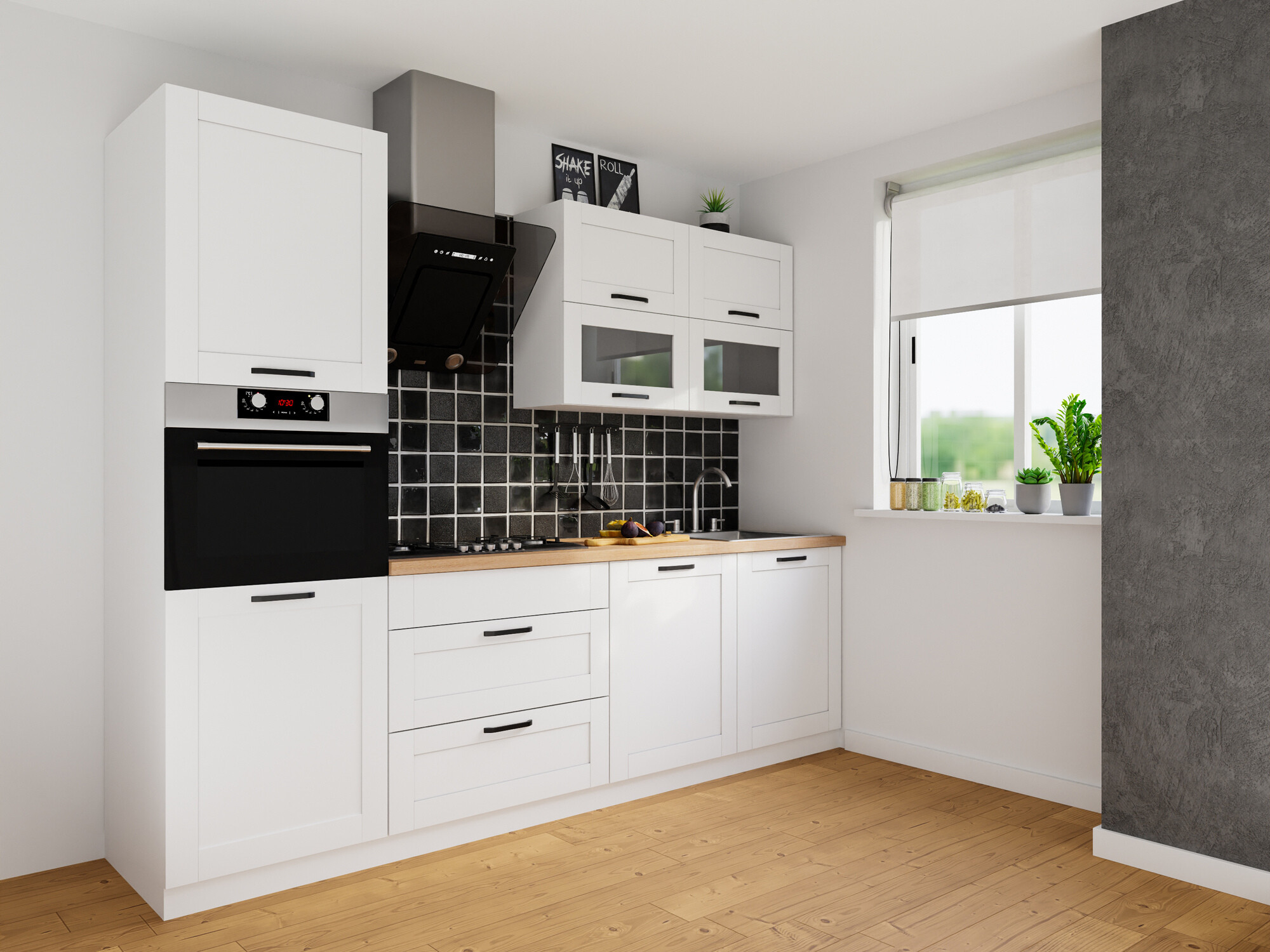 Dulap de perete modular Eva White 154