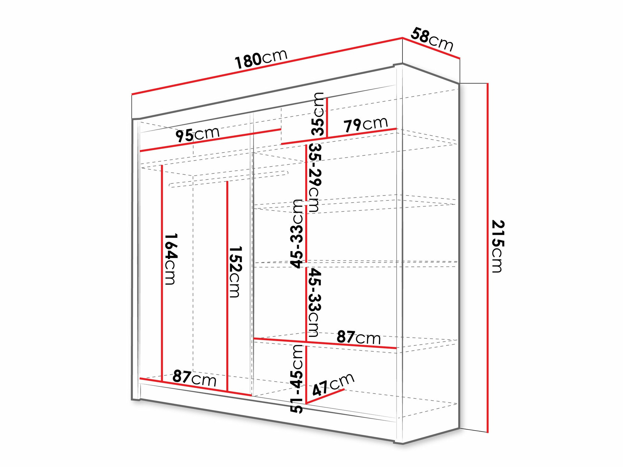 Dulap Closico Cavaris V (Alb)