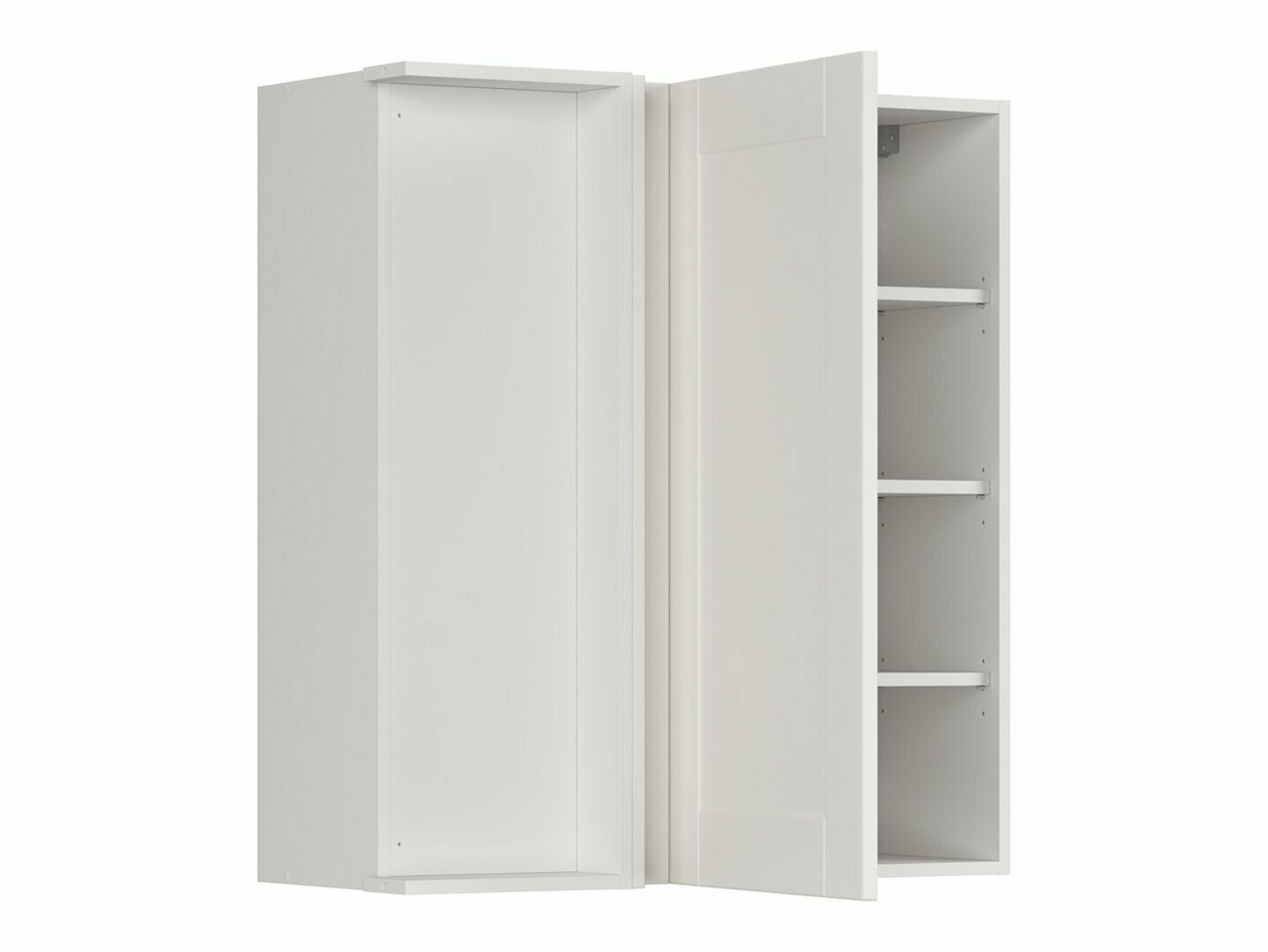 Dulap modular de colț suspendat Eva White 161