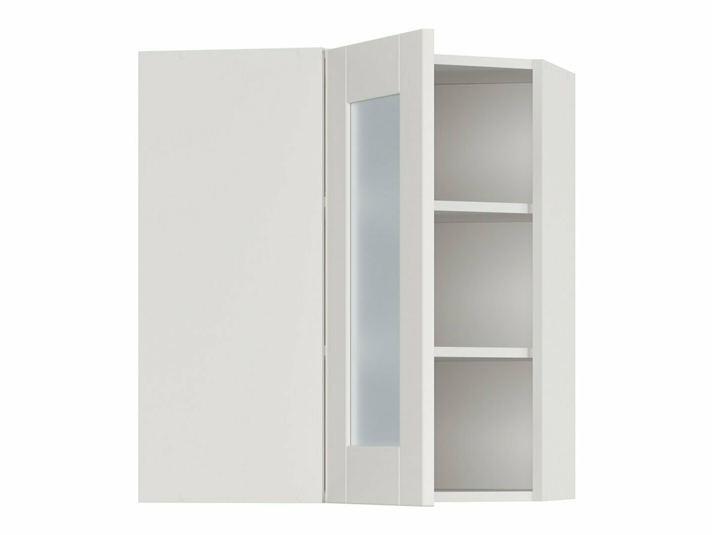 Dulap modular de colț suspendat Eva White 163