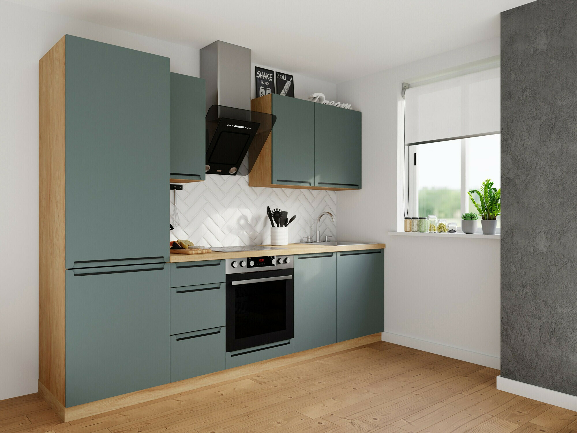 Dulap modular cu uși Riso Green 112