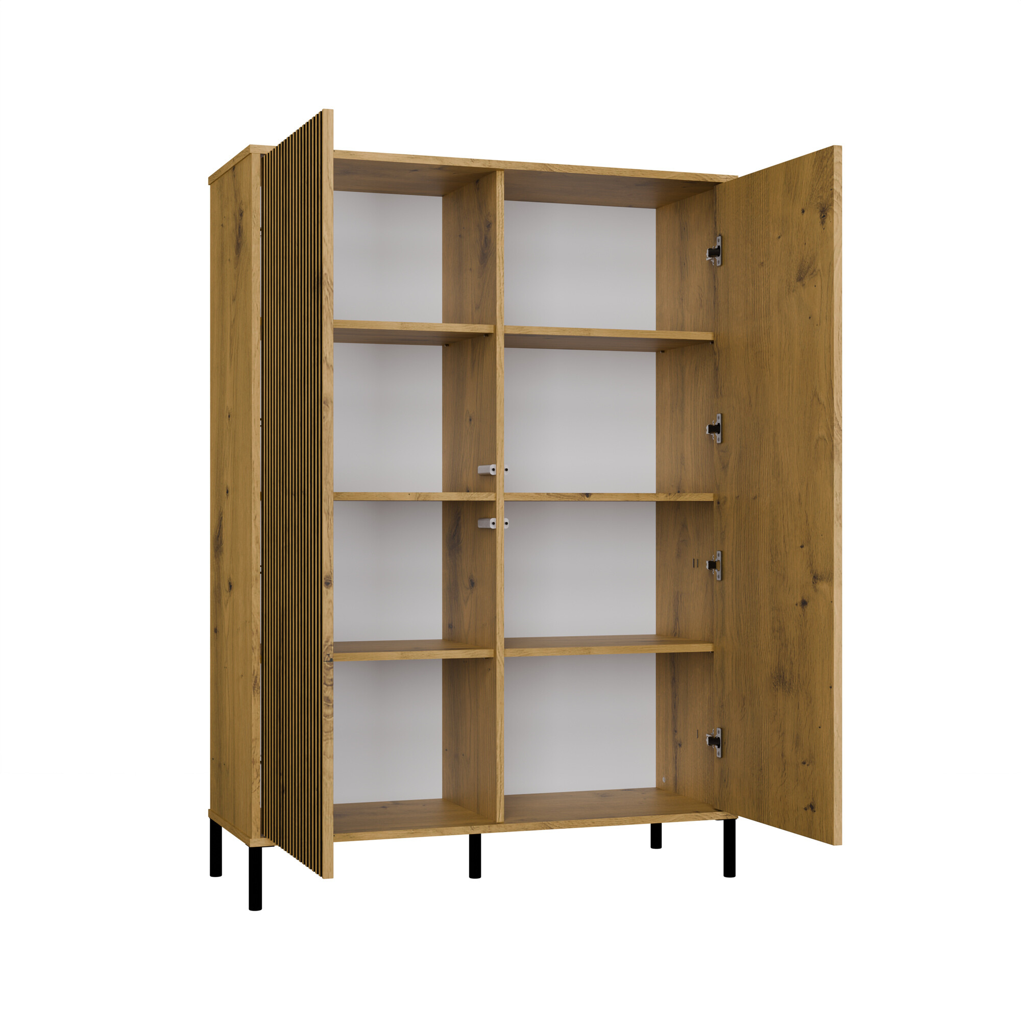 Set de living Orlsone 105 (Stejar artizan + Negru)