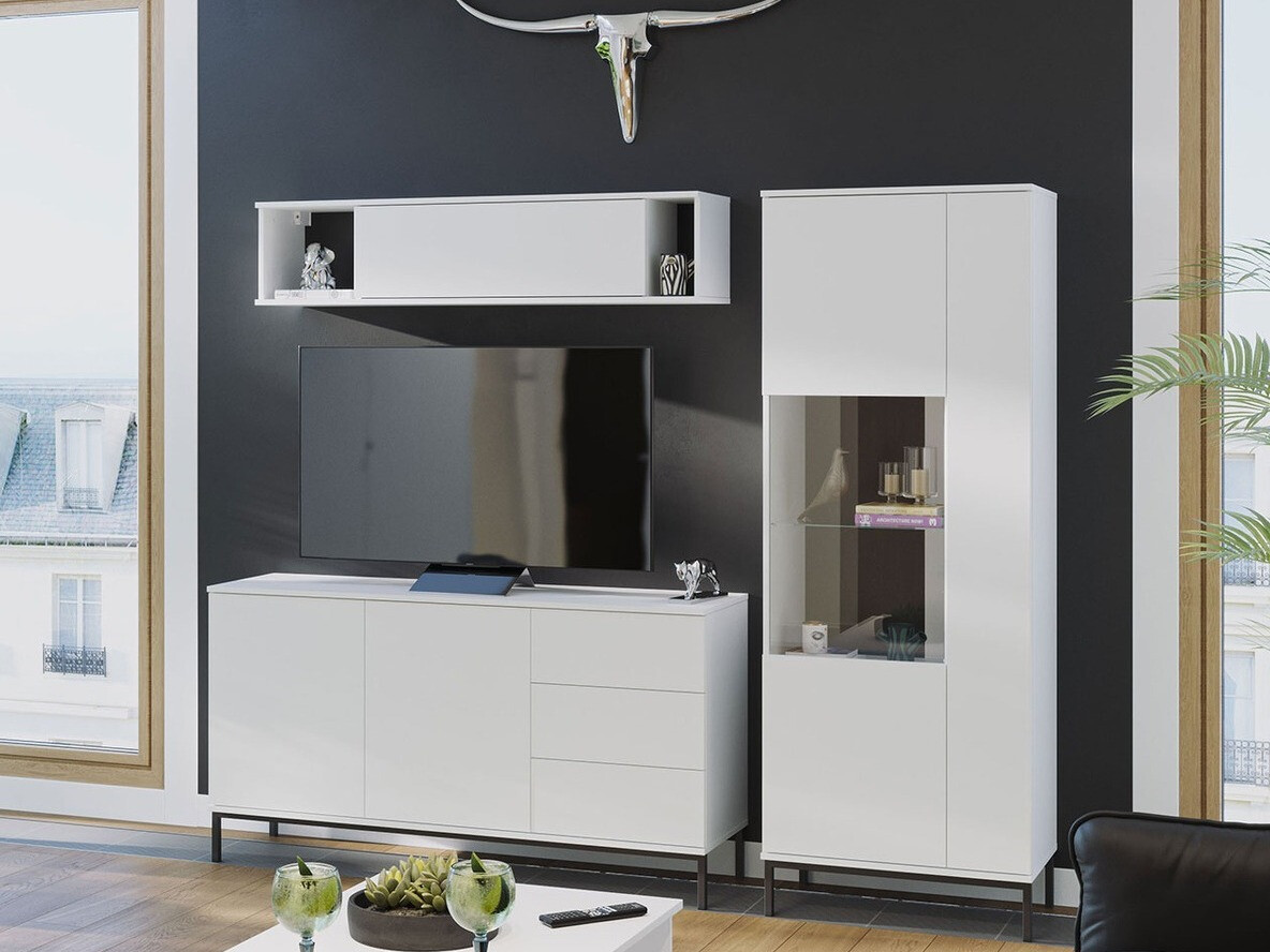 Set de living Lomsore 110 (Alb)