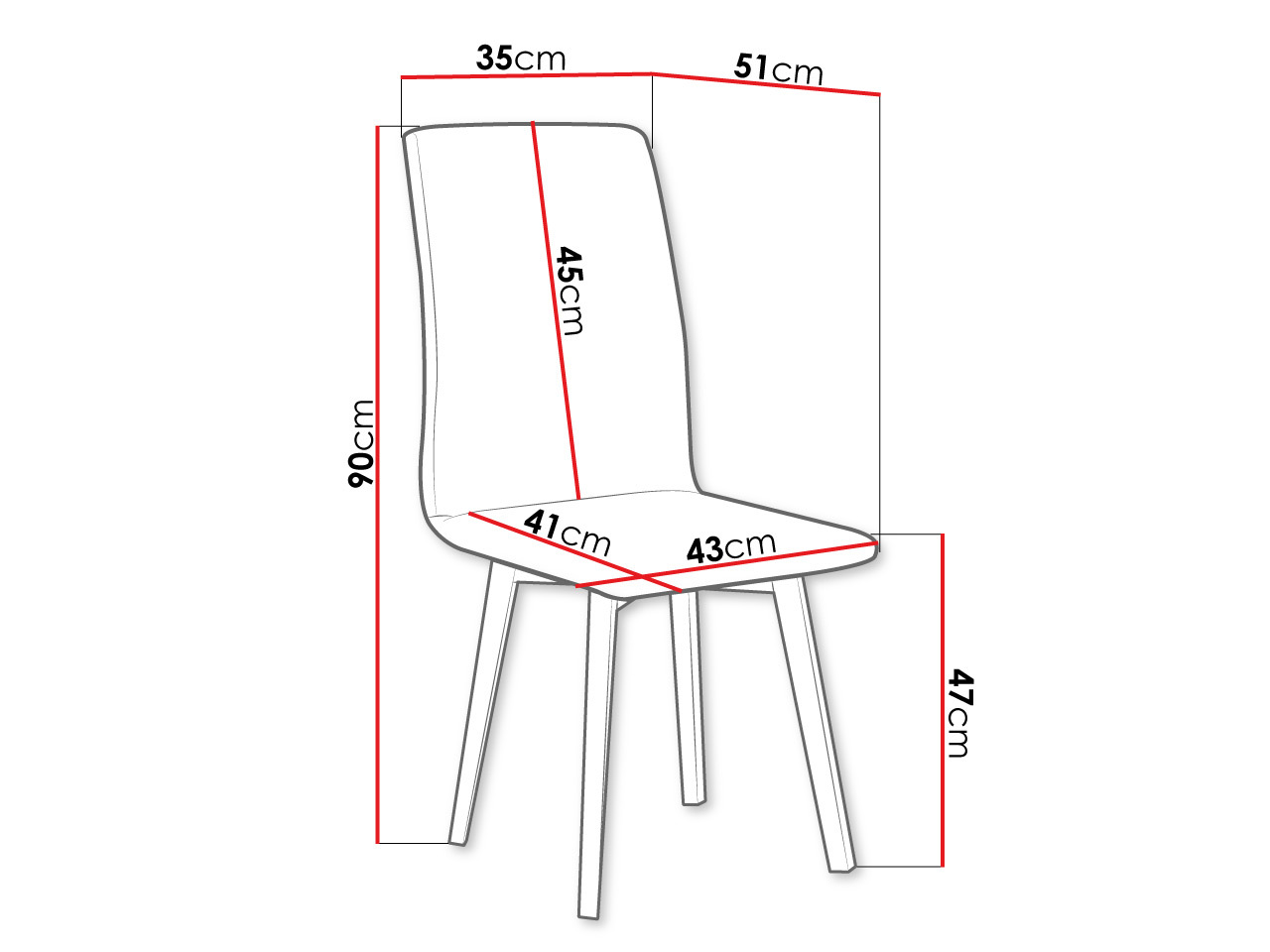 Scaun Victorville 268 (Negru)