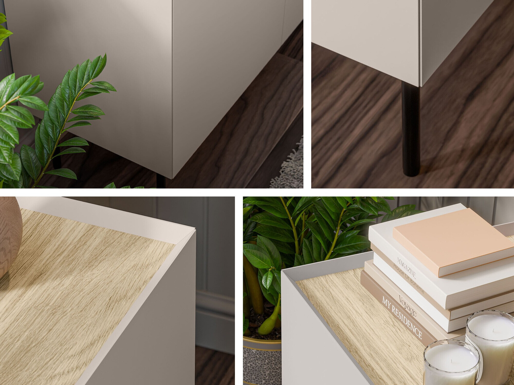 Set de living Melbela 109 (Cașmir + Stejar)