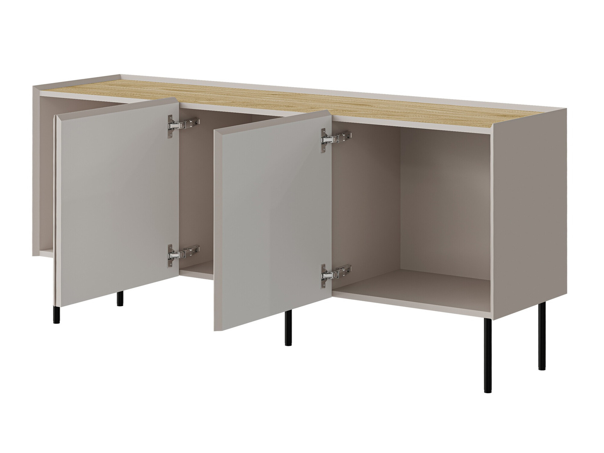 Set de living Melbela 109 (Măslin deschis + Stejar)