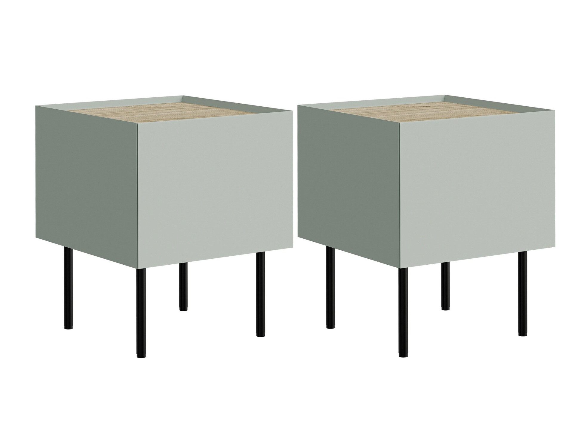 Set noptiere Melbela 108 (Verde măsliniu deschis tree + Stejar)