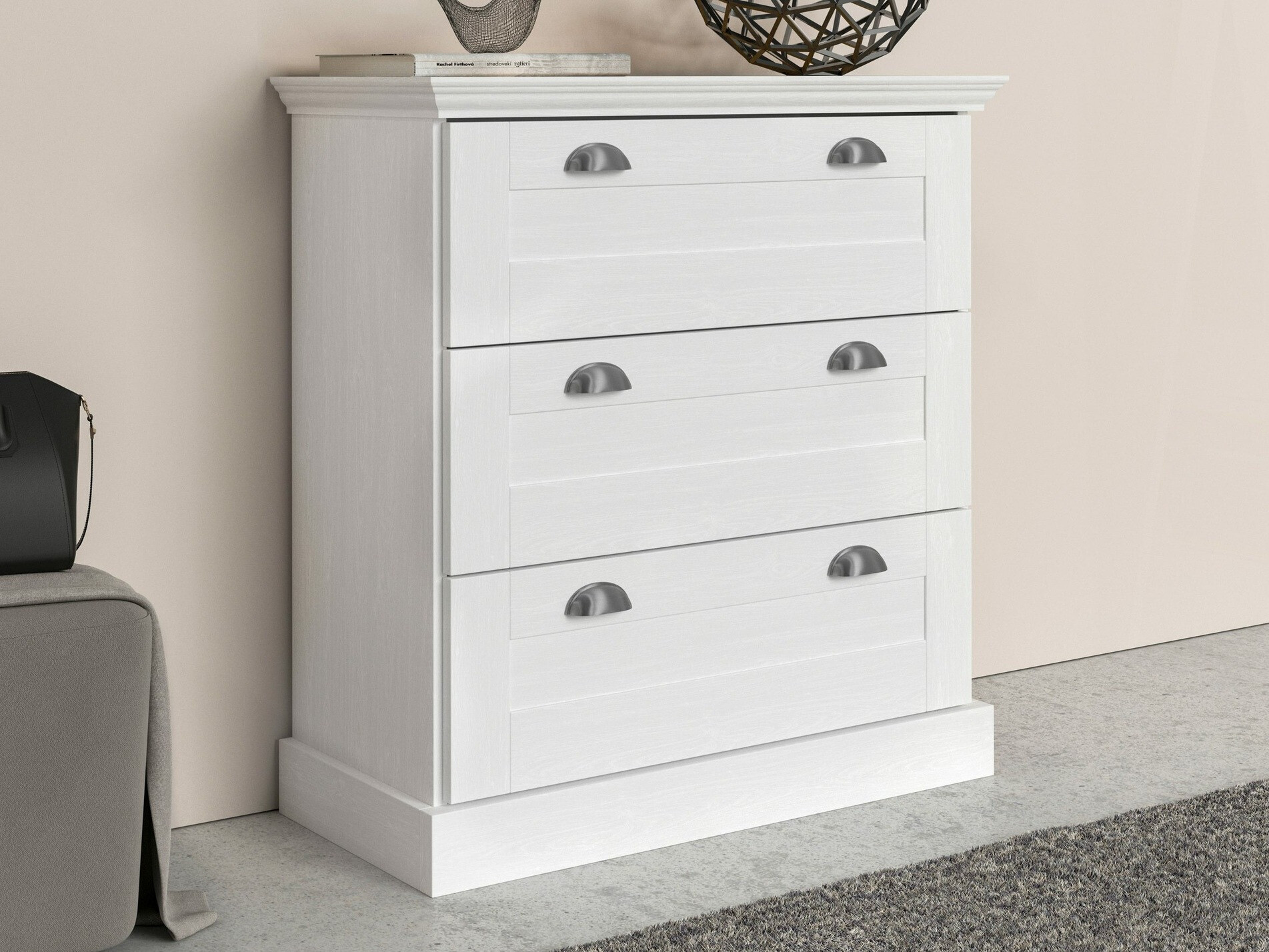 Comodă Salfelo 102 (Alb)