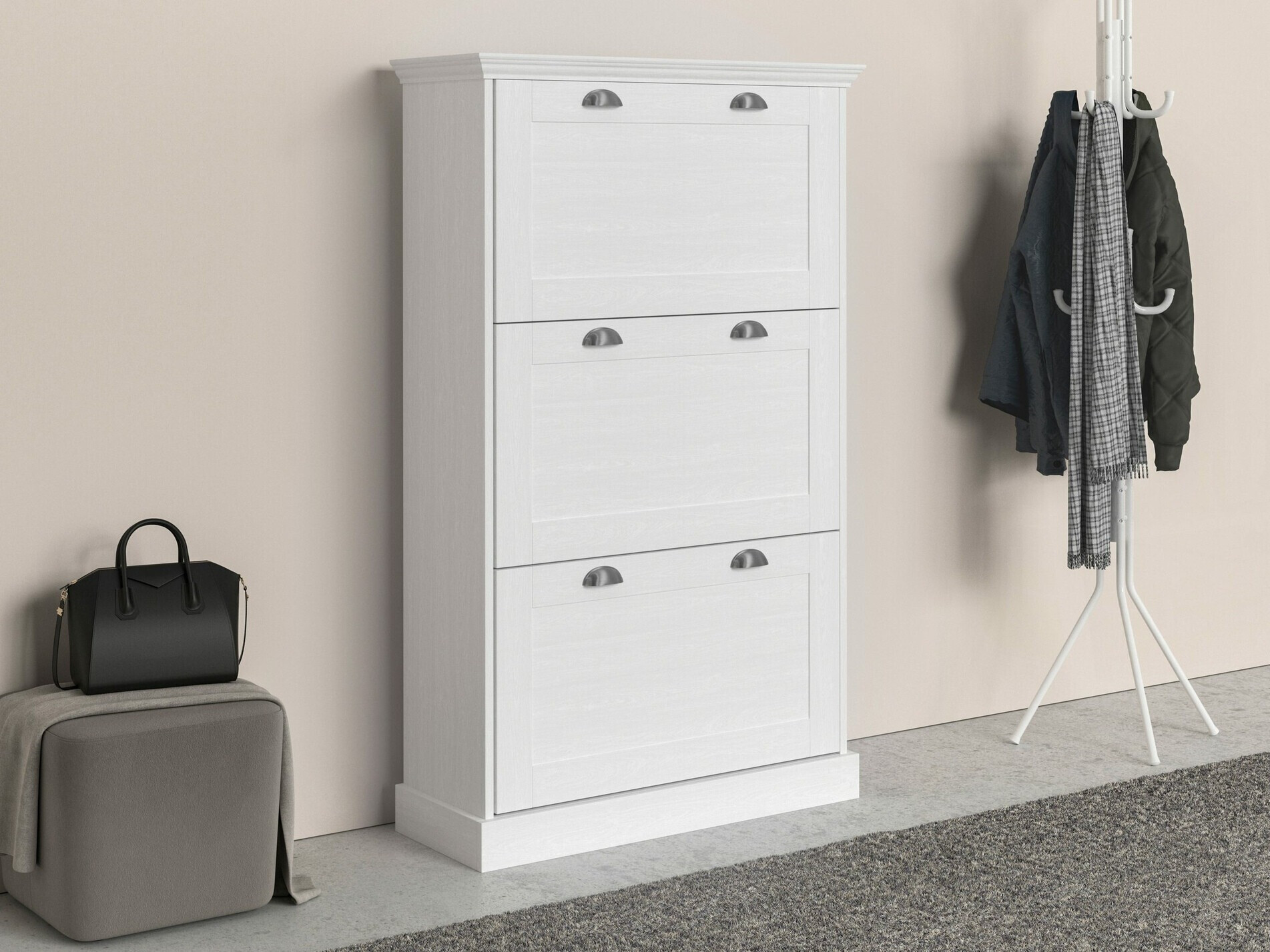 Dulap pantofi Salfelo 100 (Alb)