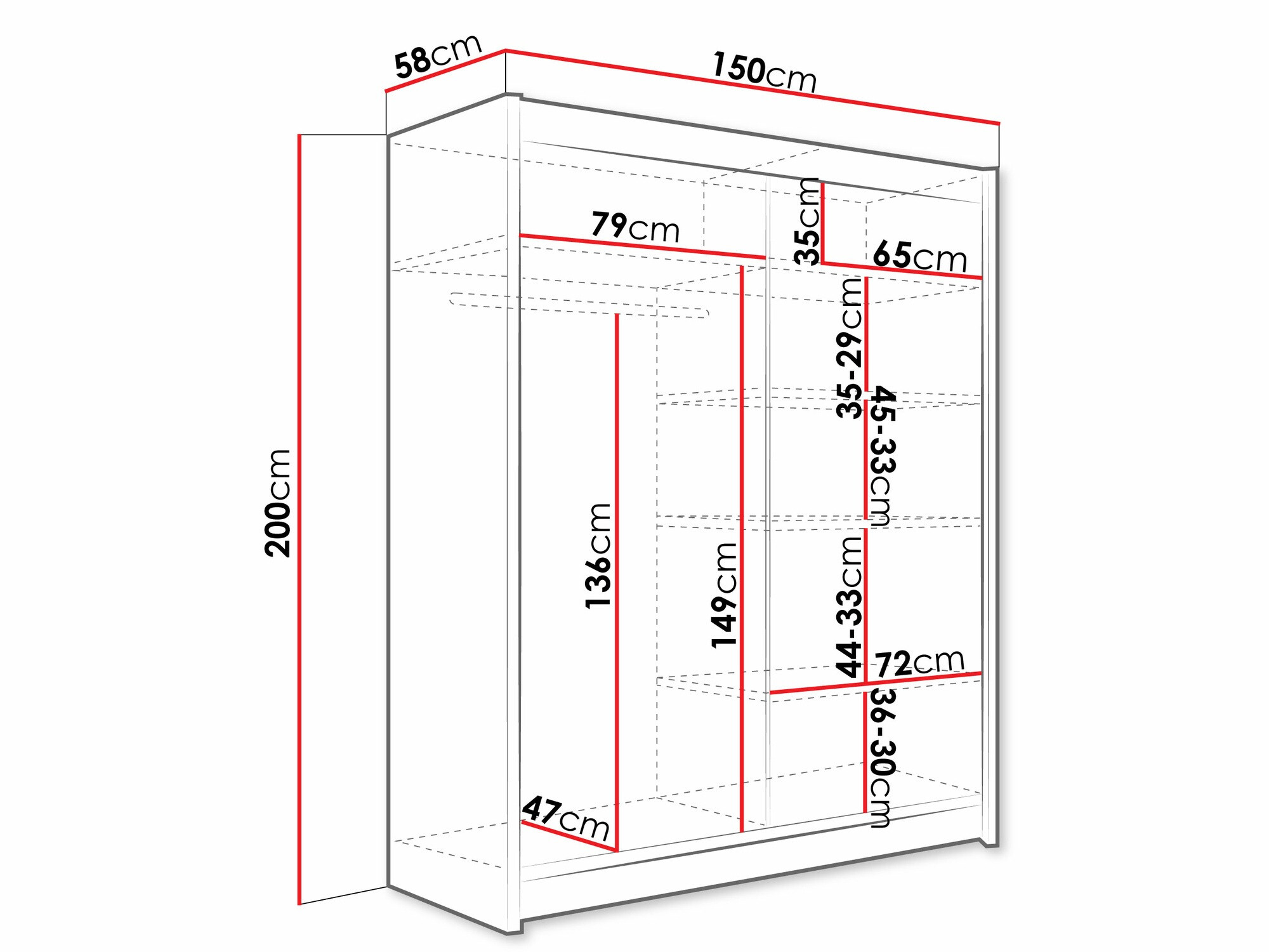 Dulap Closico Camera XIV (Stejar Sonoma)