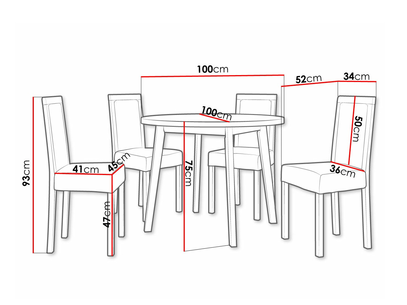 Set de dining Victorville 255 (Kronos 7)