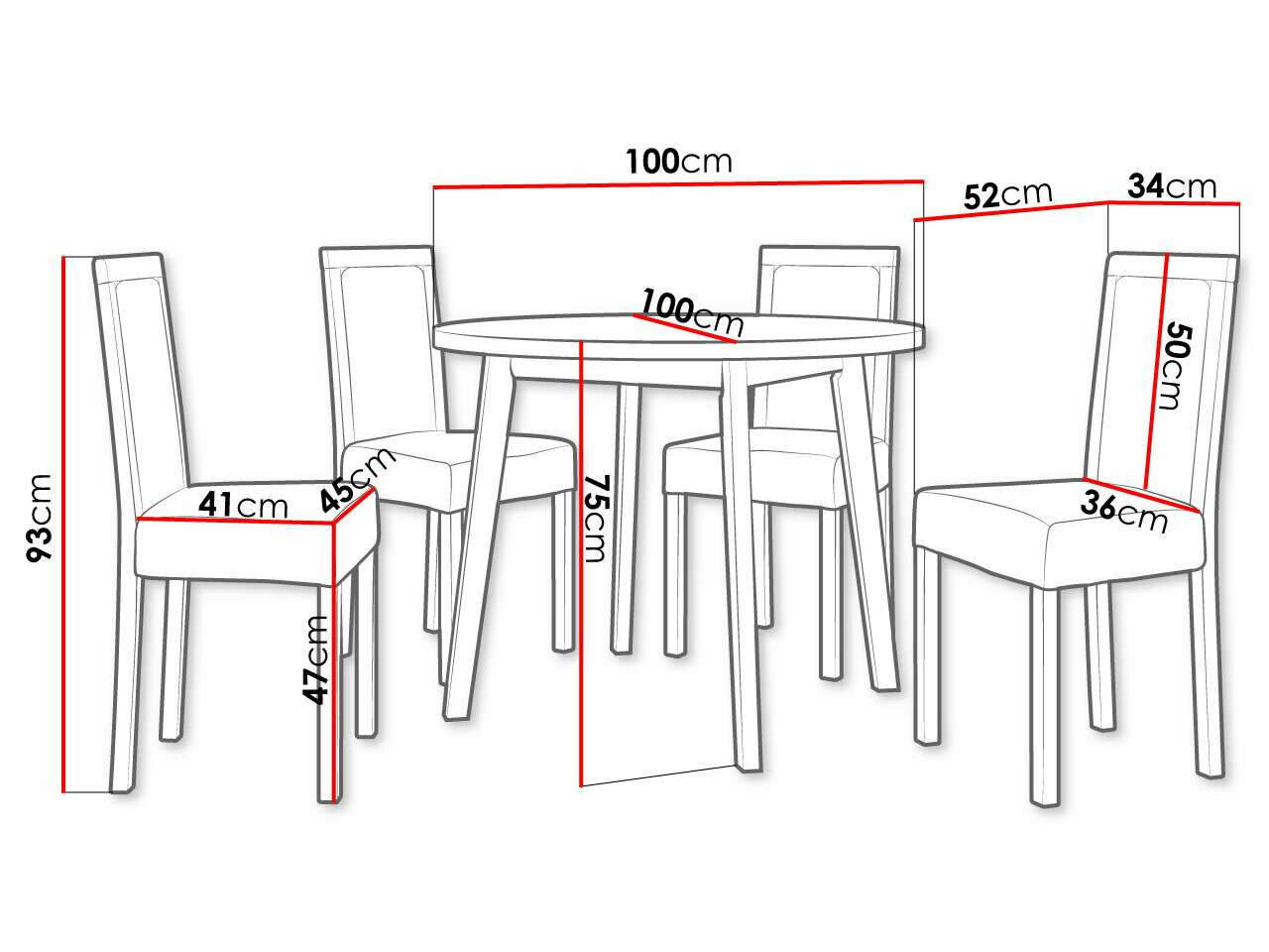 Set de dining Victorville 256 (Kronos 7)