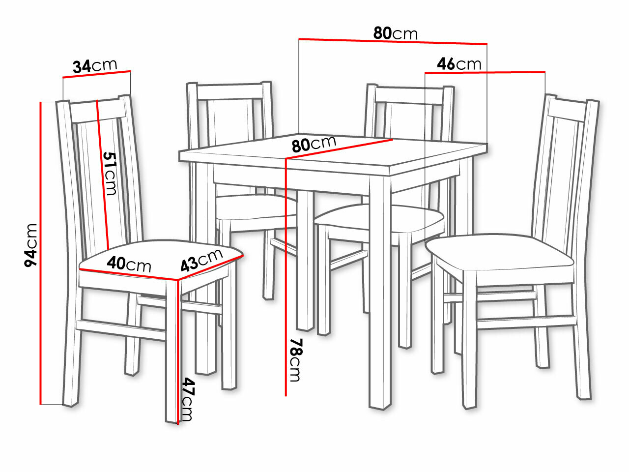 Set de dining Victorville 279