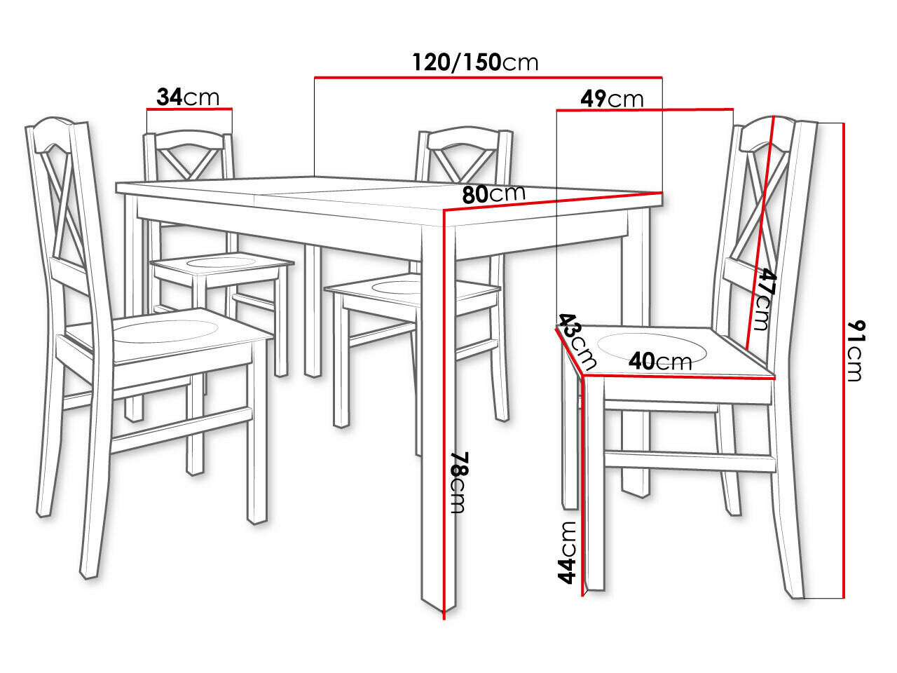 Set de dining Victorville 281