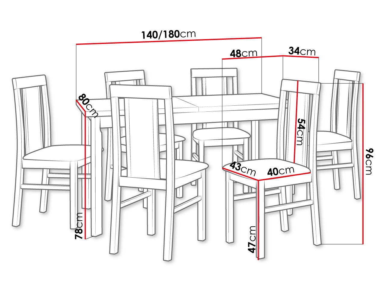 Set de dining Victorville 293