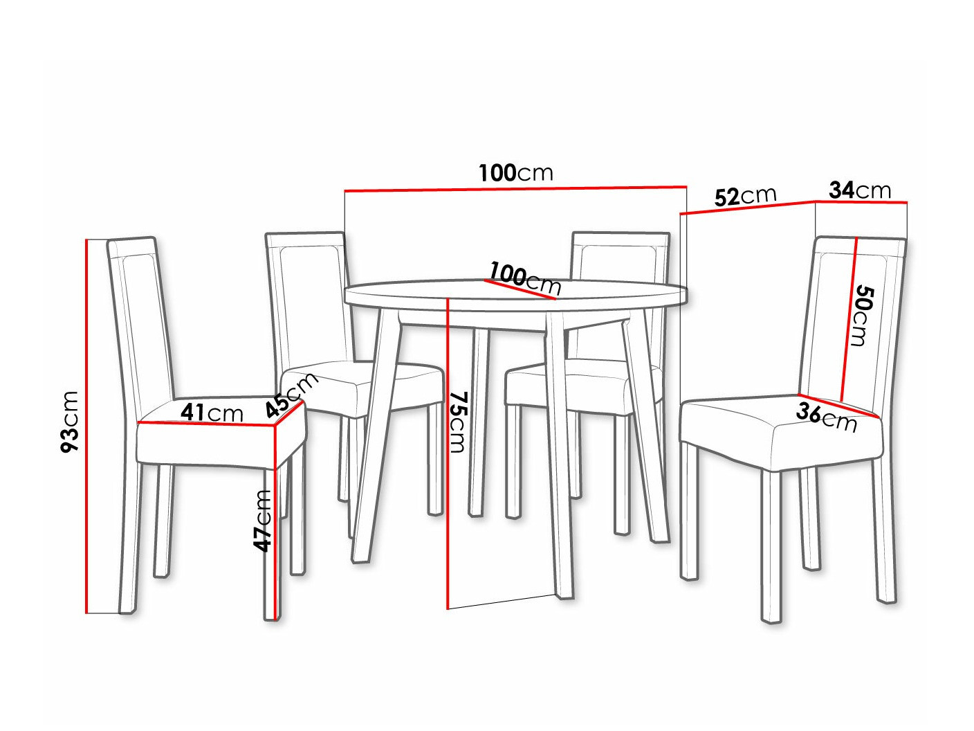 Set de mese Victorville 255 (Paros 2)