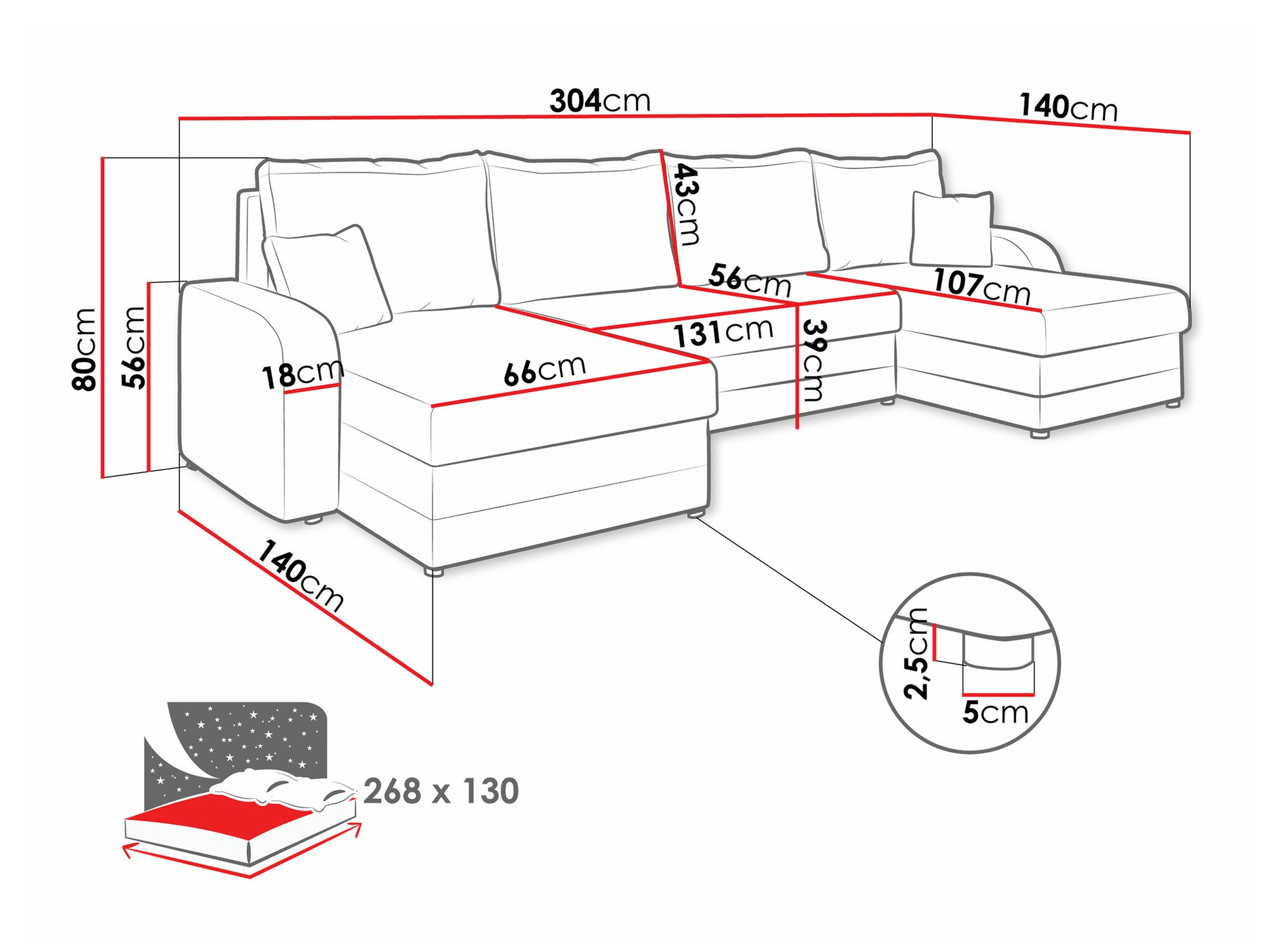 Colțar Comfivo Melissa III (Manila 18 + Manila 16)