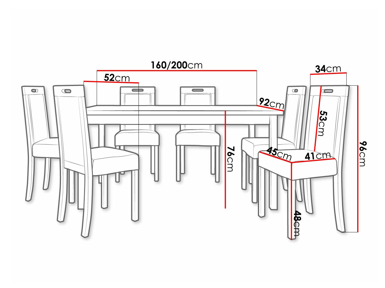 Set de dining Victorville 262 (Kronos 22)