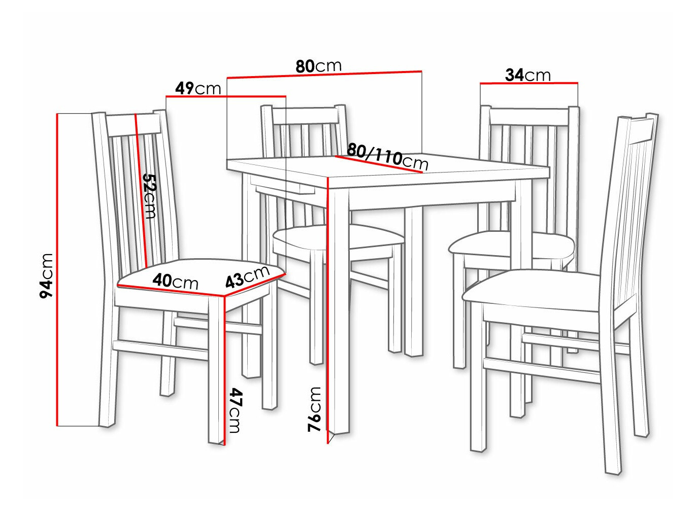 Set de dining Victorville 263 (Kronos 22)