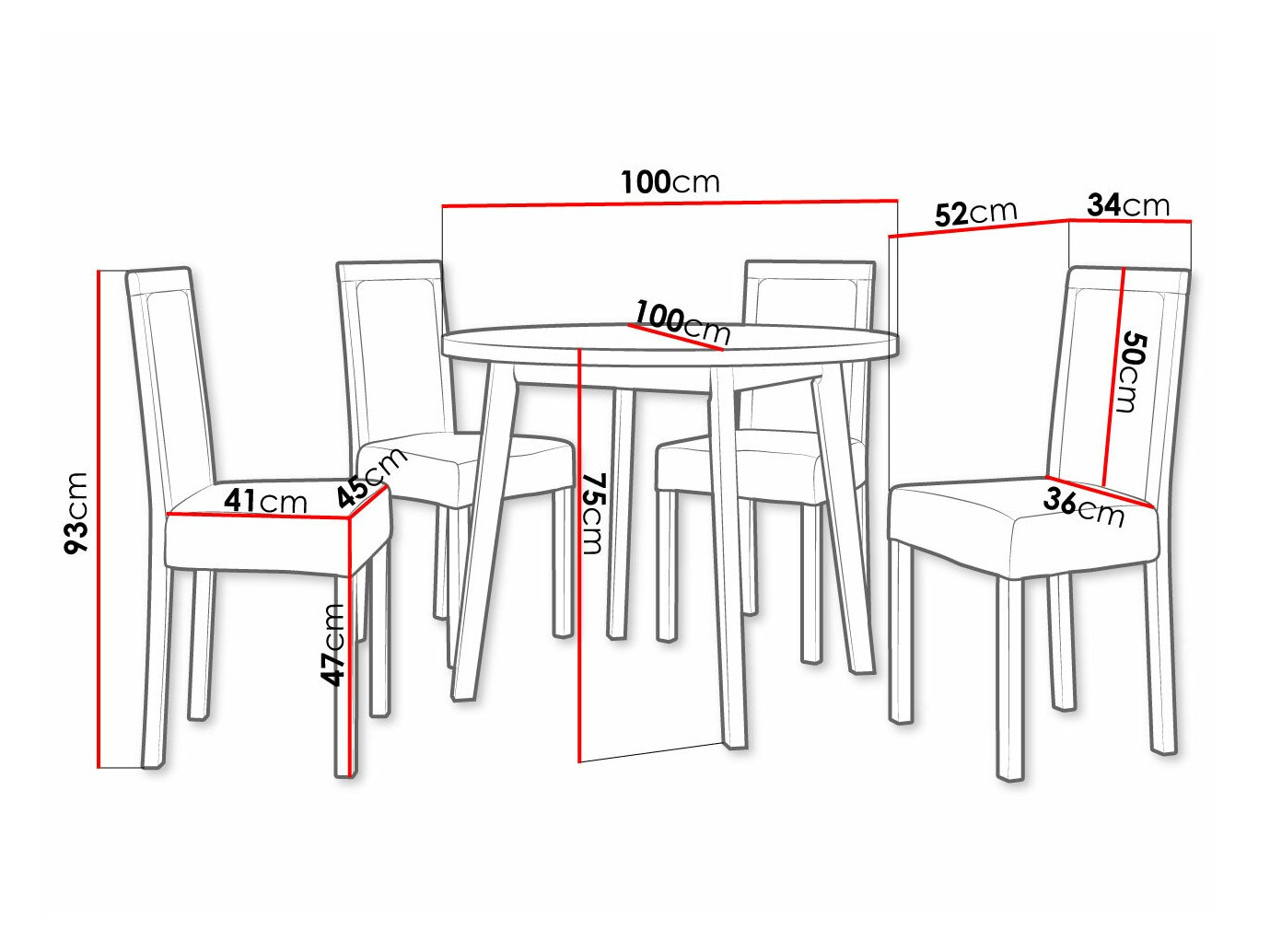Set de dining Victorville 304 (Hygge 20)