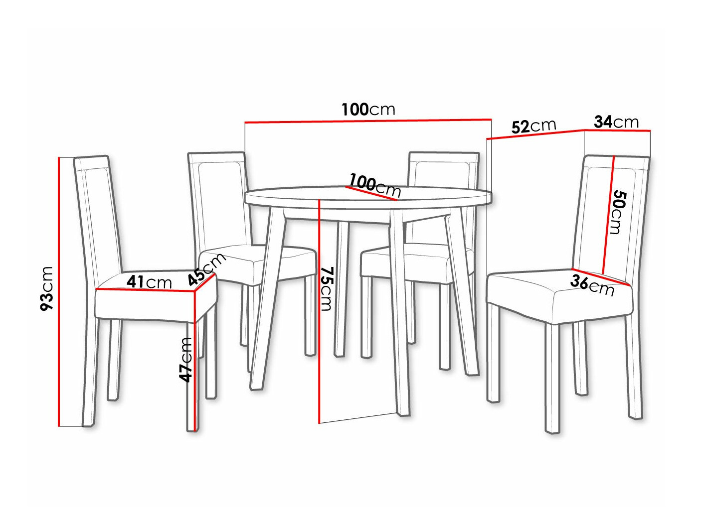 Set de dining Victorville 304 (Hygge 91)