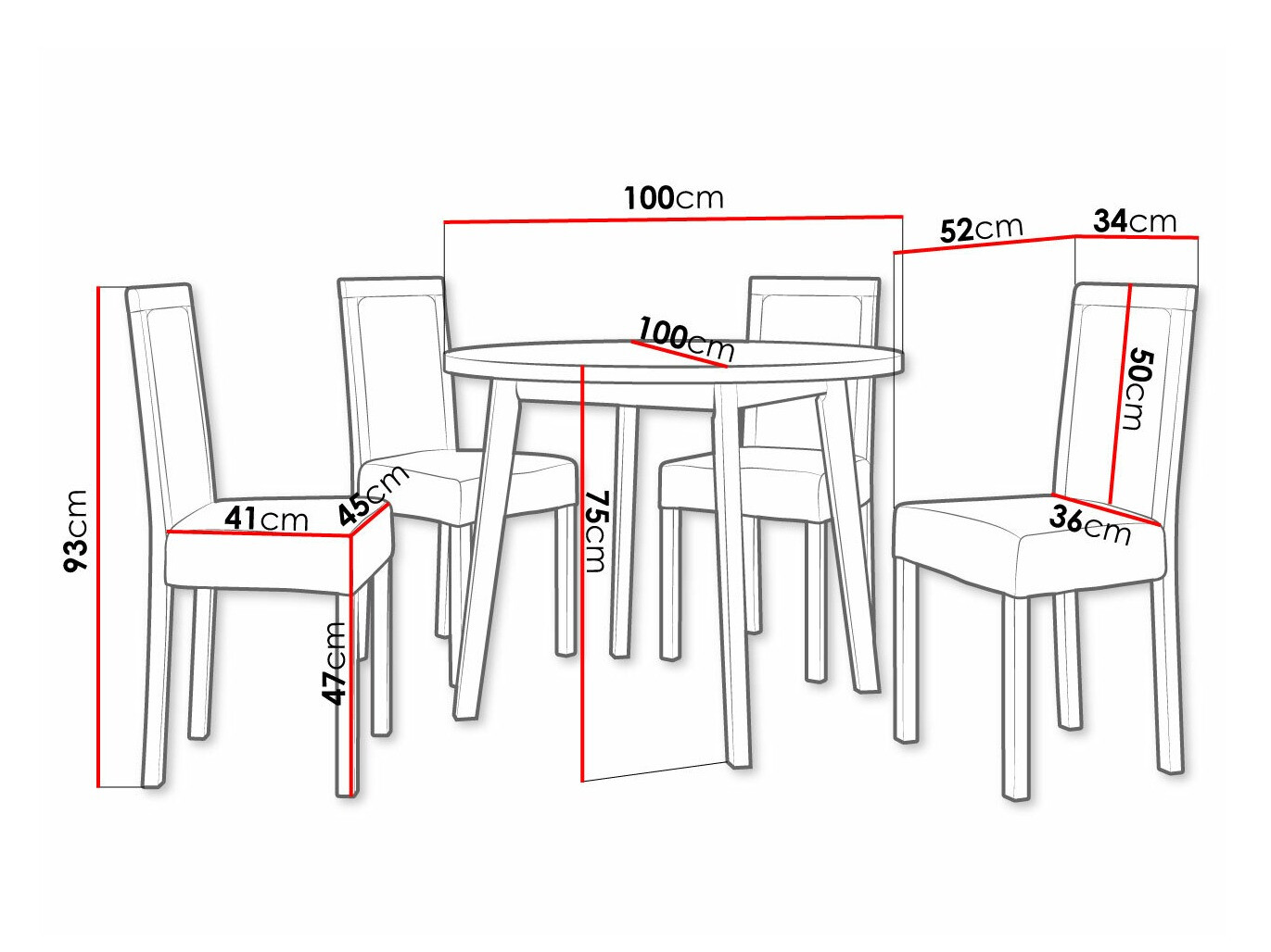 Set de dining Victorville 304 (Hygge 91)
